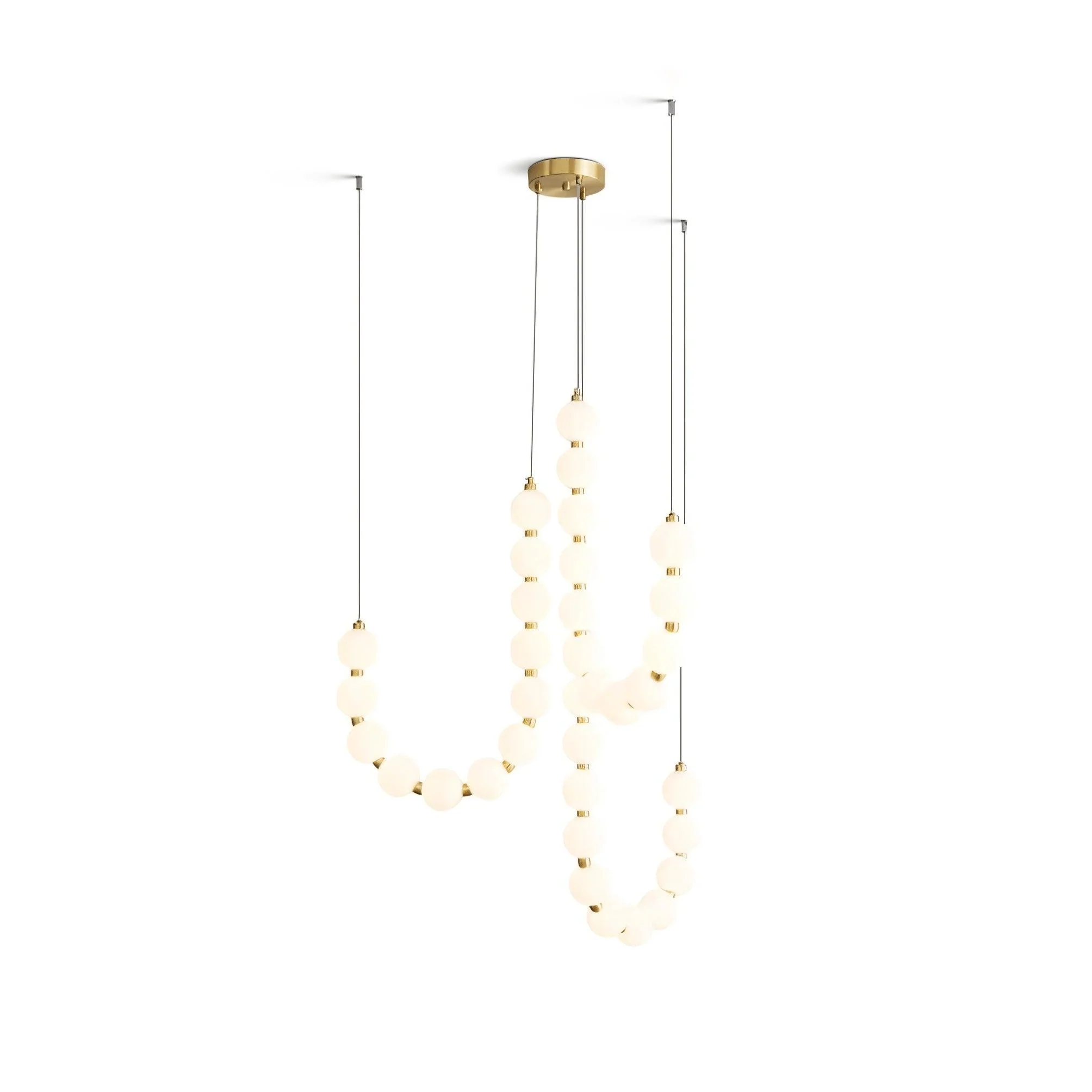 Glass Pearl Necklace Chandelier - Image 54