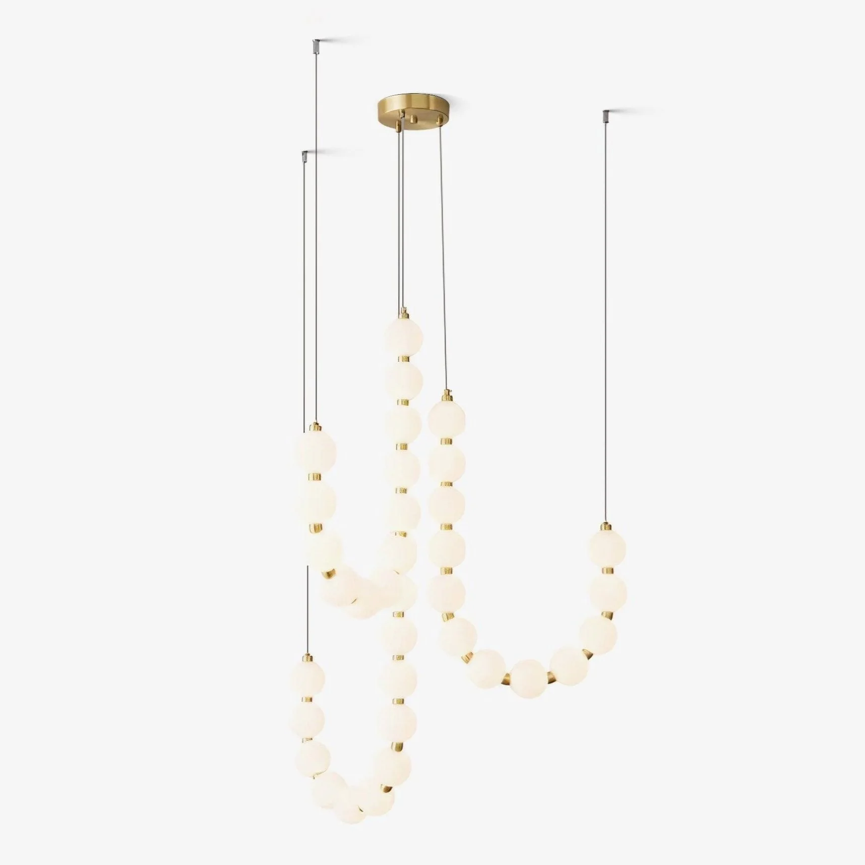 Glass Pearl Necklace Chandelier - Image 55