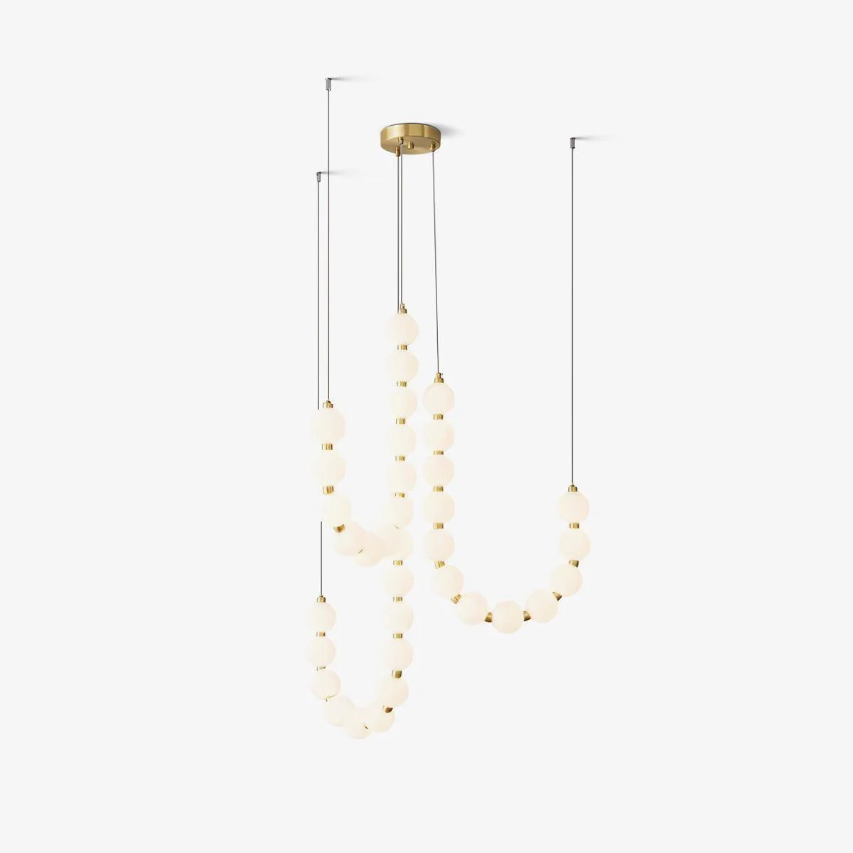Glass Pearl Necklace Chandelier - Image 56