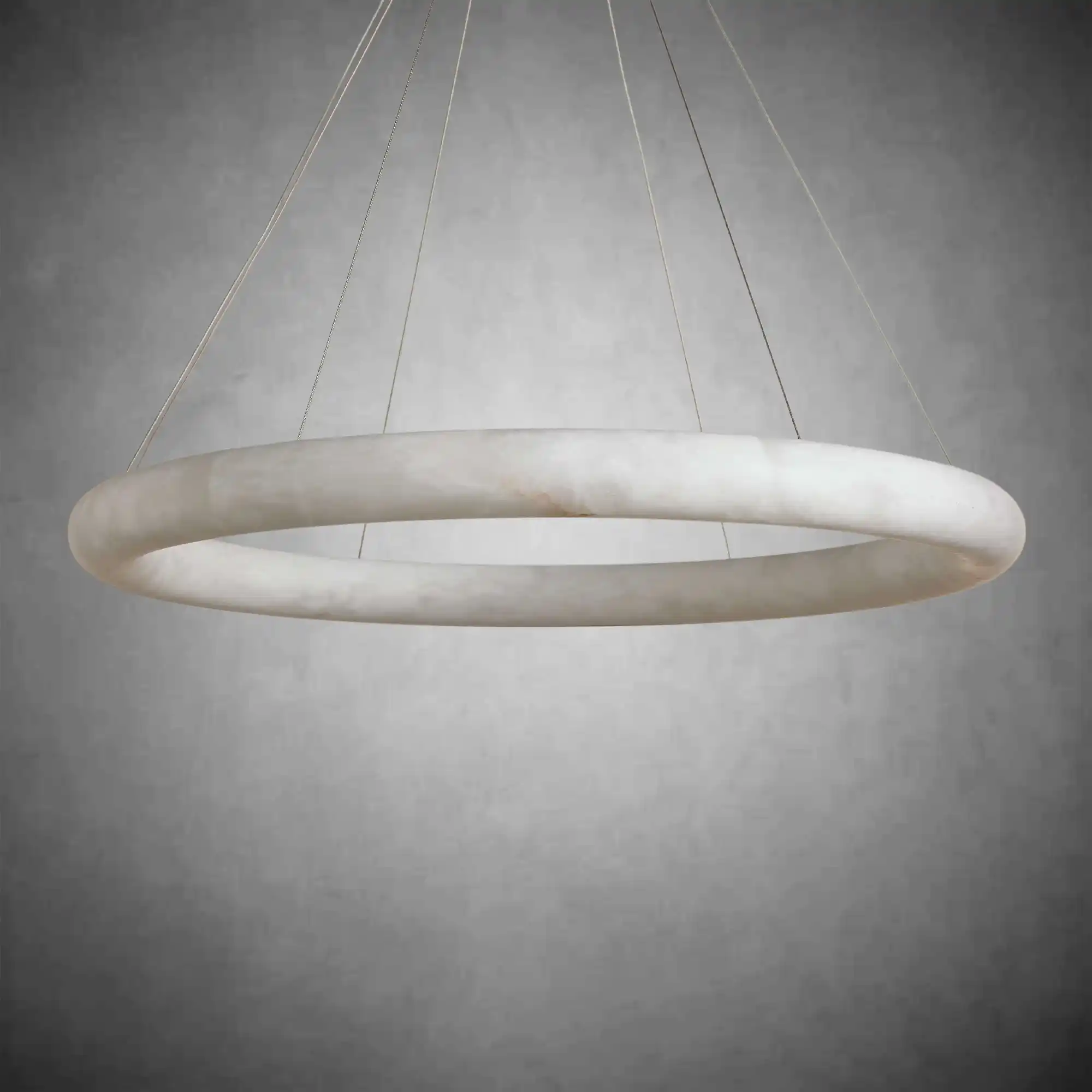 Halima Halo Spanish Alabaster LED Chandelier – 36" & 48" Luxury Light - Image 5
