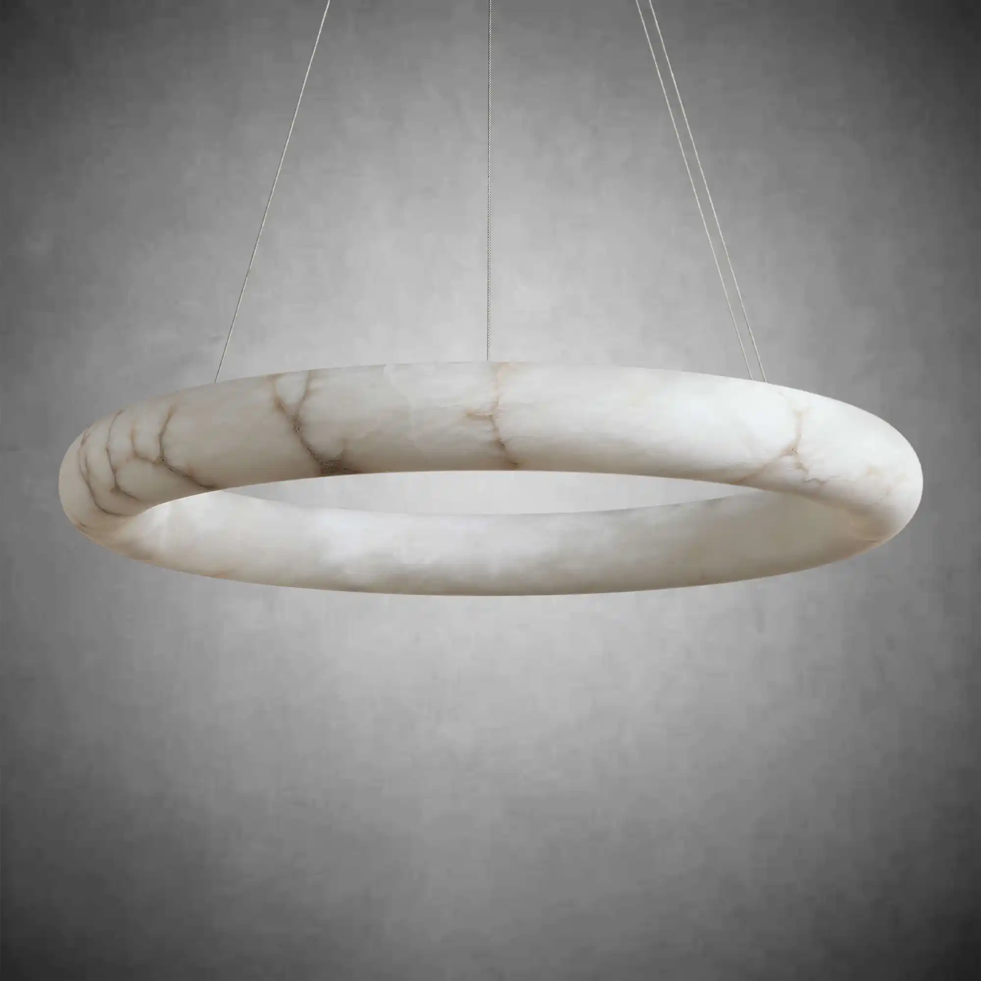 Halima Halo Spanish Alabaster LED Chandelier – 36" & 48" Luxury Light - Image 7