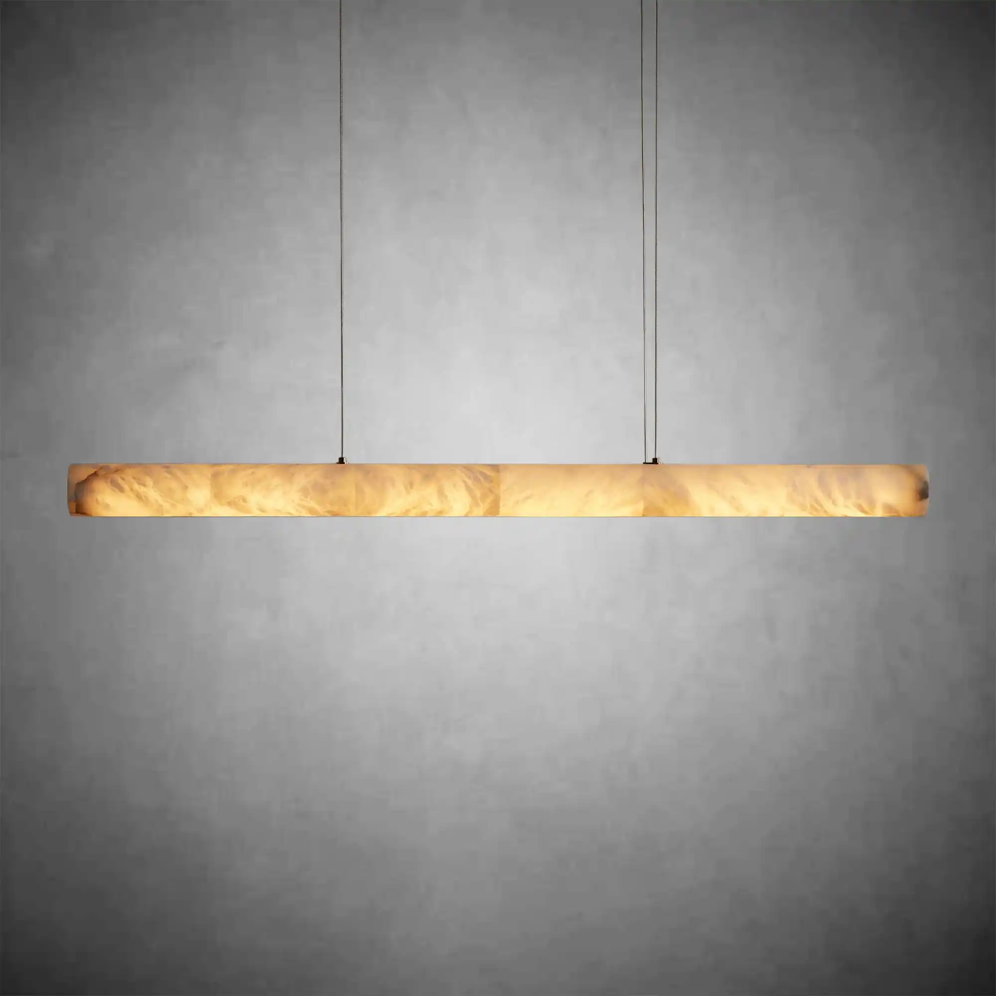 Halima Linear Alabaster LED Chandelier – 64" & 74" Options - Image 3