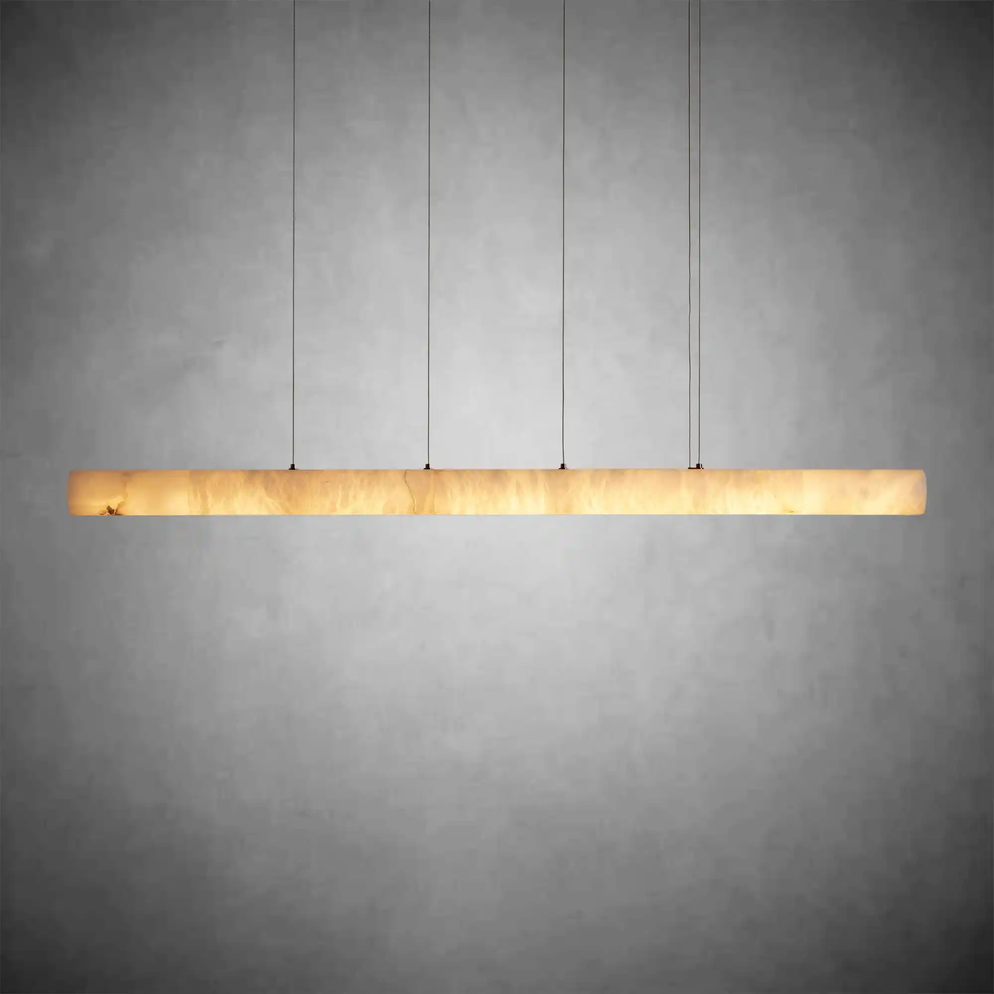 Halima Linear Alabaster LED Chandelier – 64" & 74" Options - Image 8