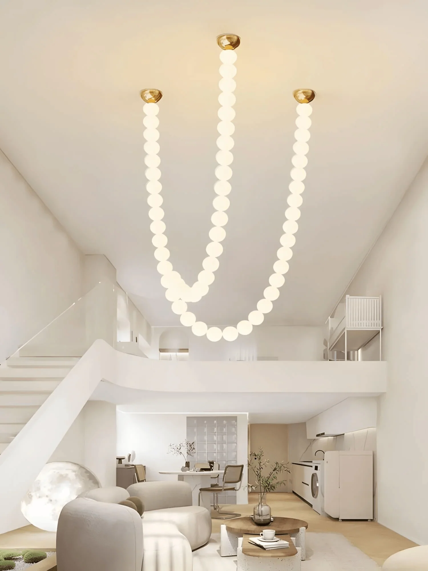 Halti Necklace Acrylic Chandelier - Image 11