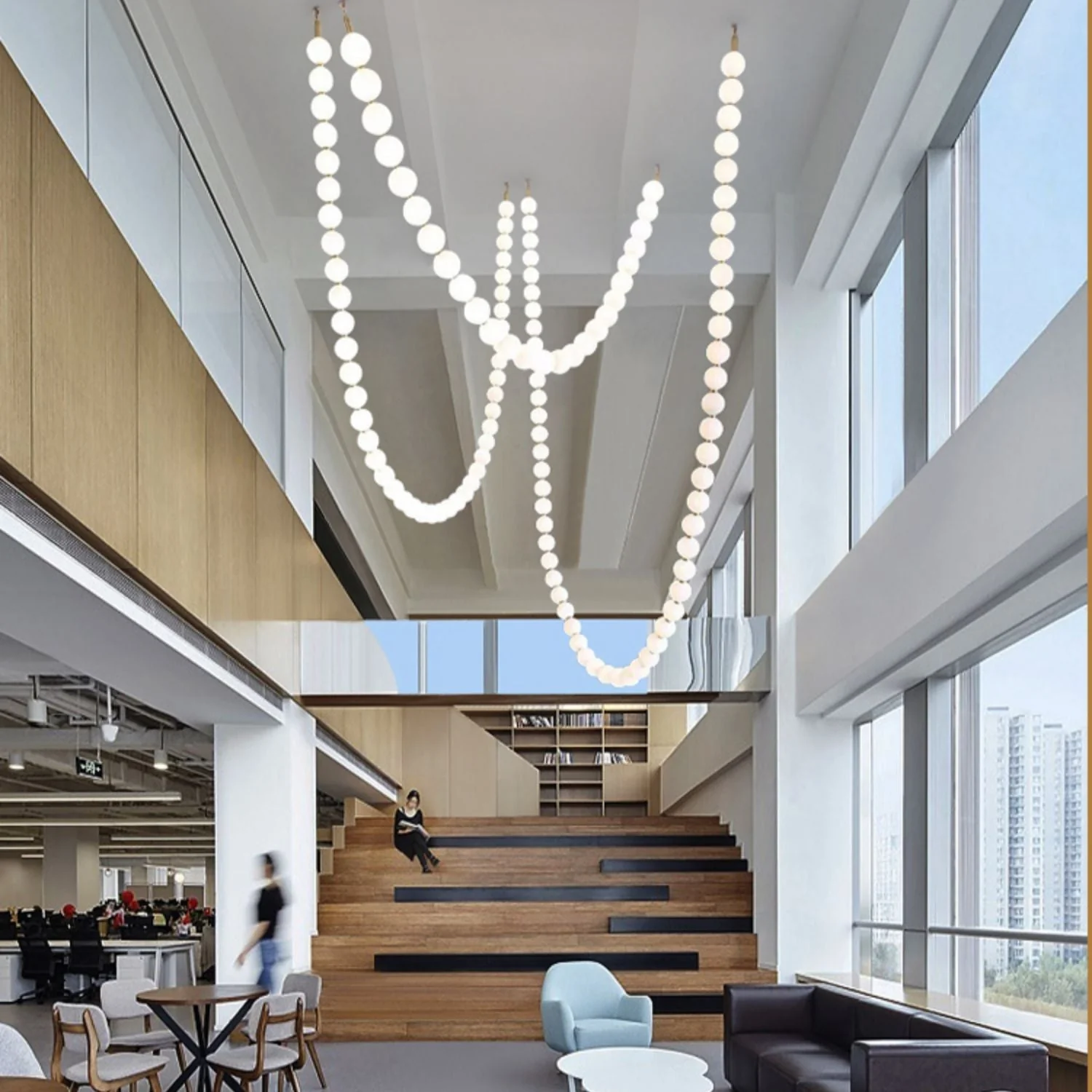 Halti Necklace Acrylic Chandelier - Image 18
