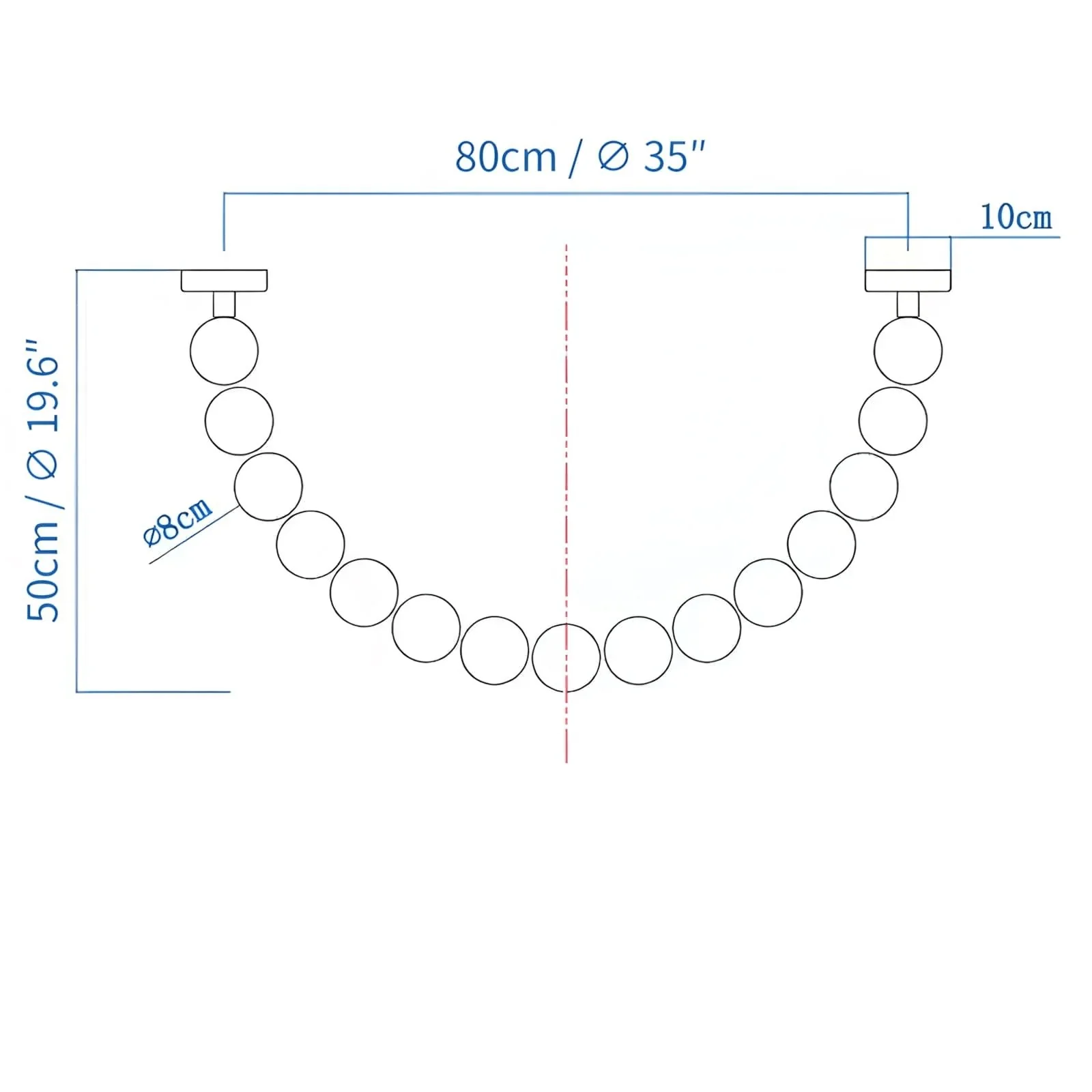 Halti Necklace Acrylic Chandelier - Image 21