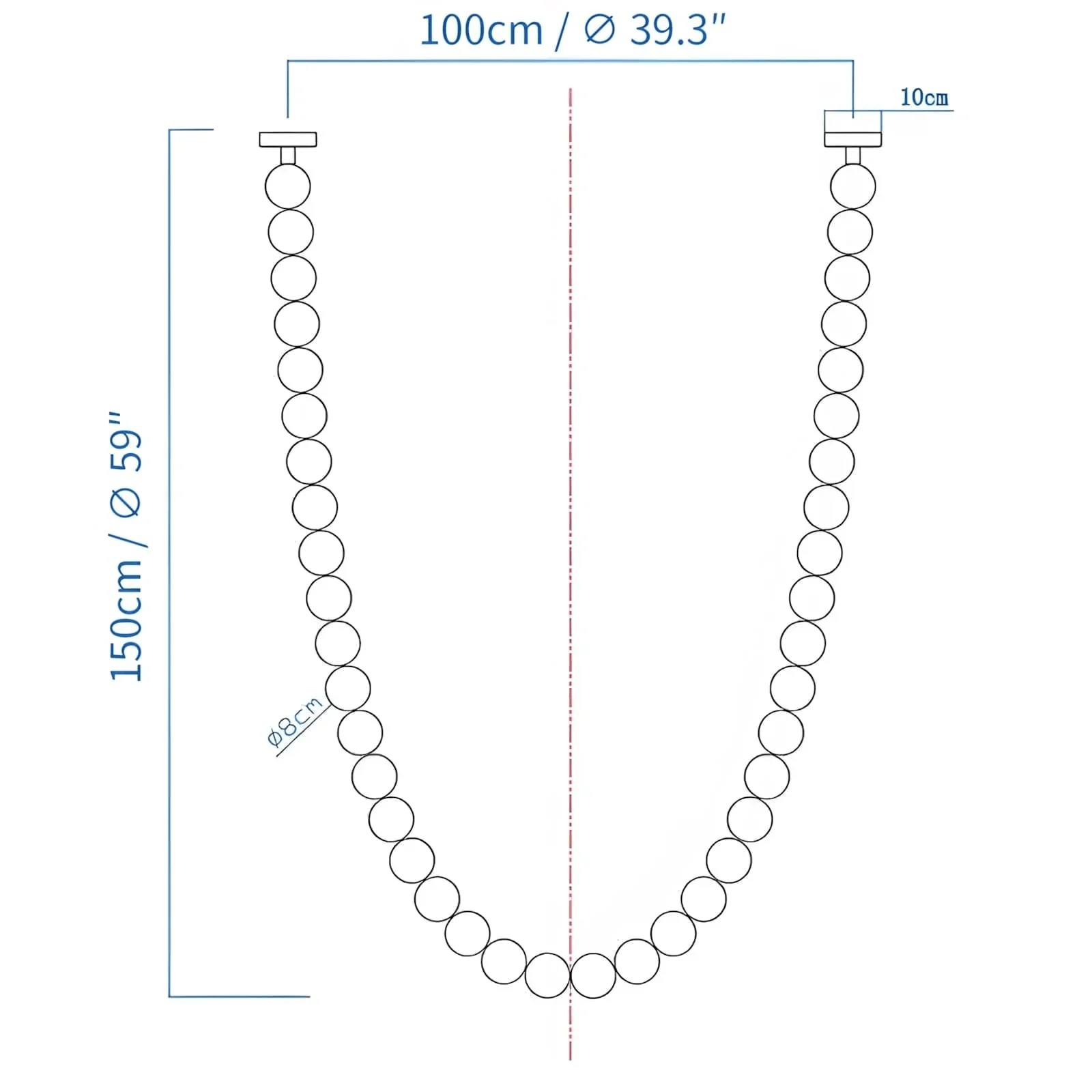 Halti Necklace Acrylic Chandelier - Image 23
