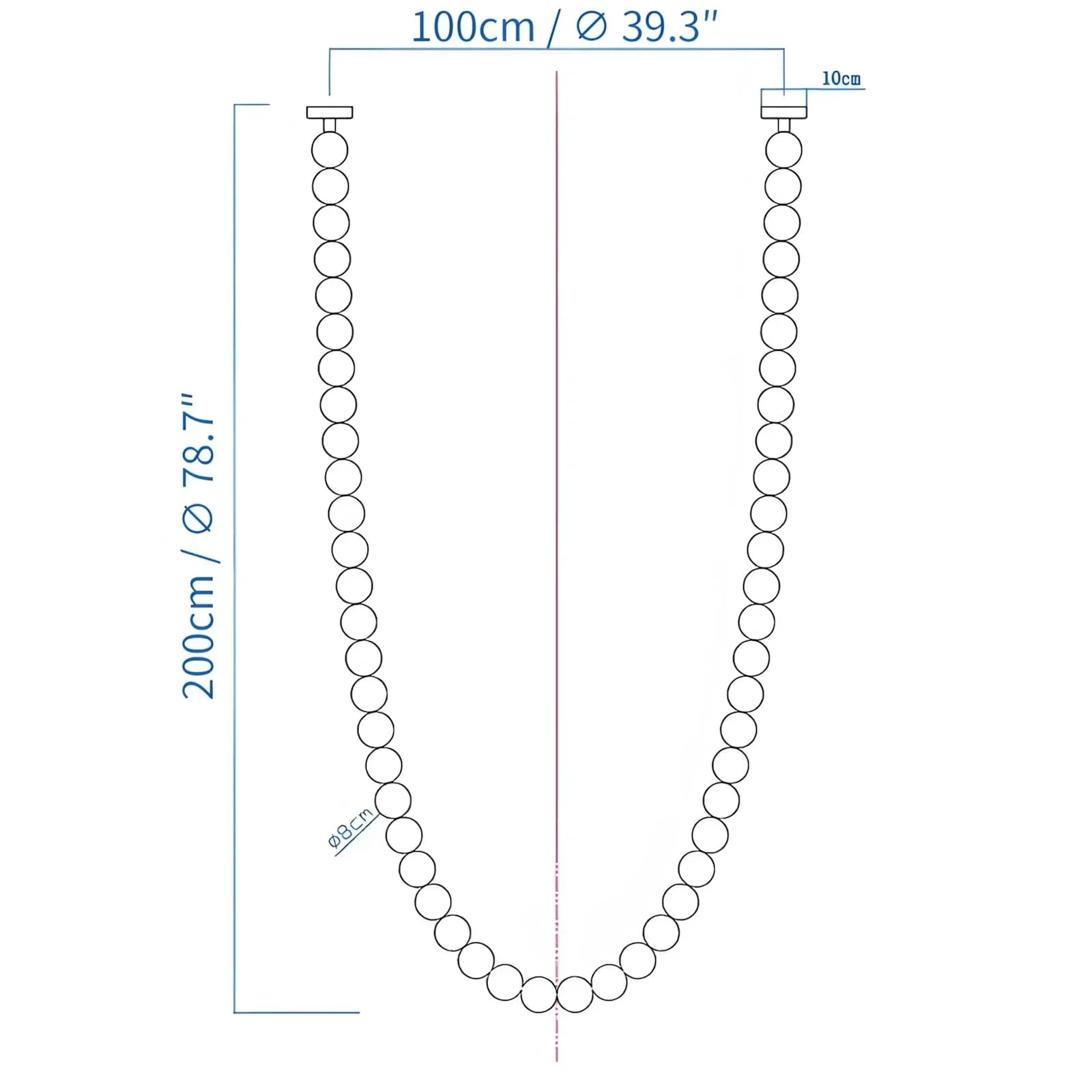 Halti Necklace Acrylic Chandelier - Image 24
