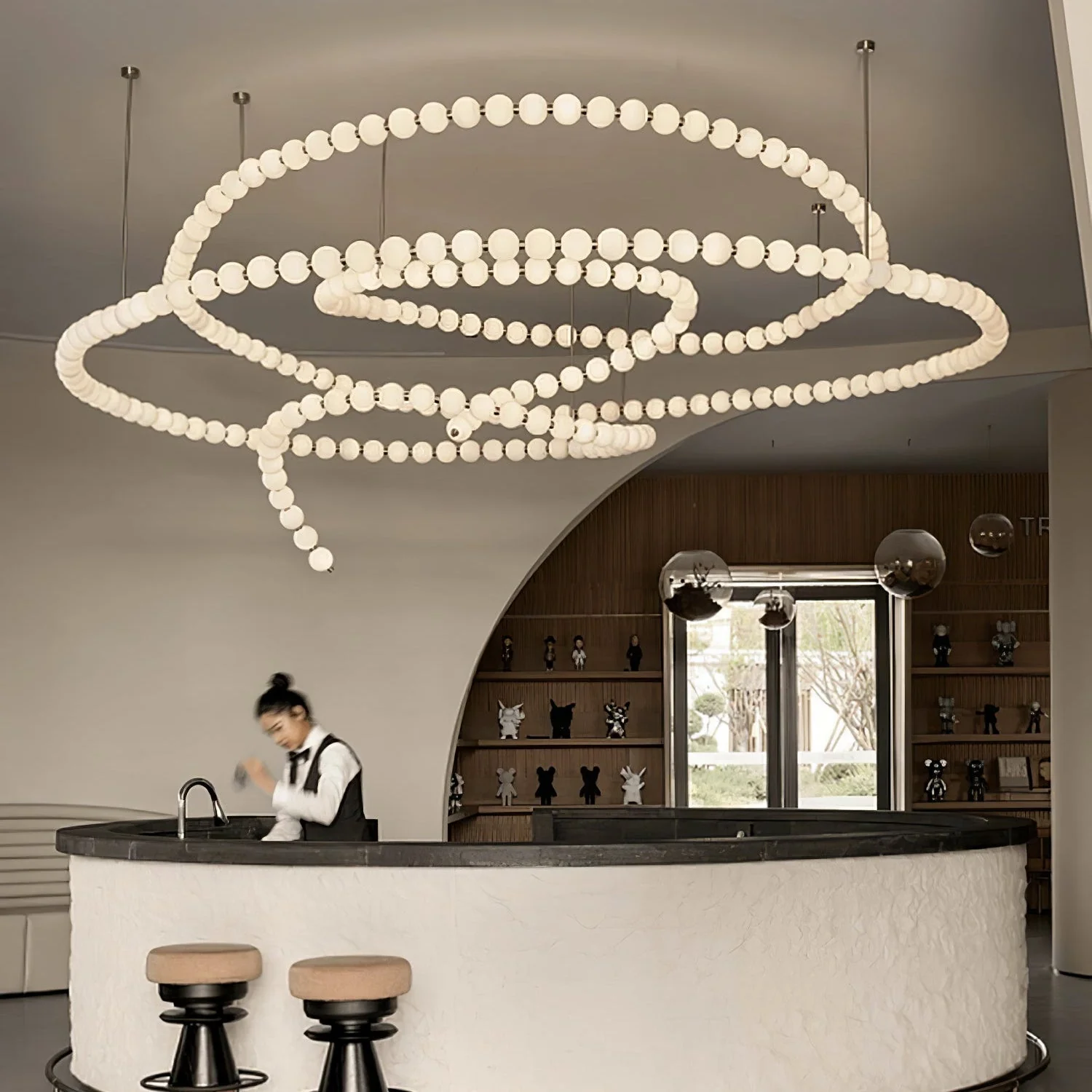Halti Necklace Acrylic Chandelier - Image 35