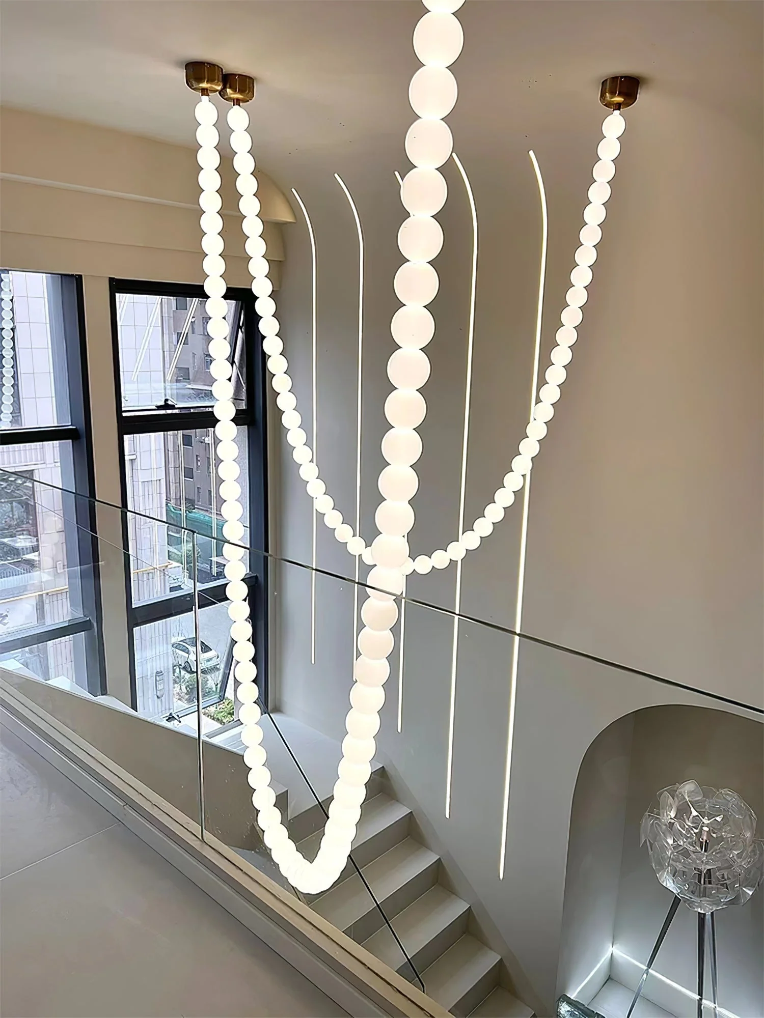 Halti Necklace Acrylic Chandelier - Image 37