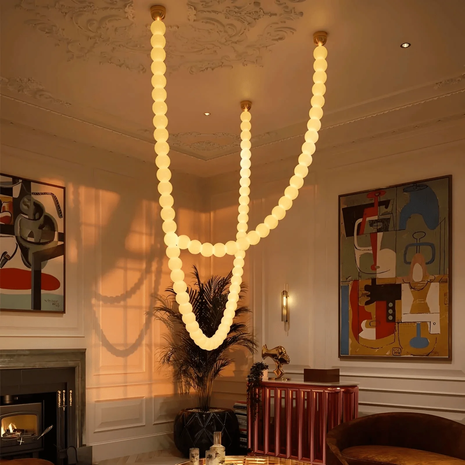 Halti Necklace Acrylic Chandelier - Image 38