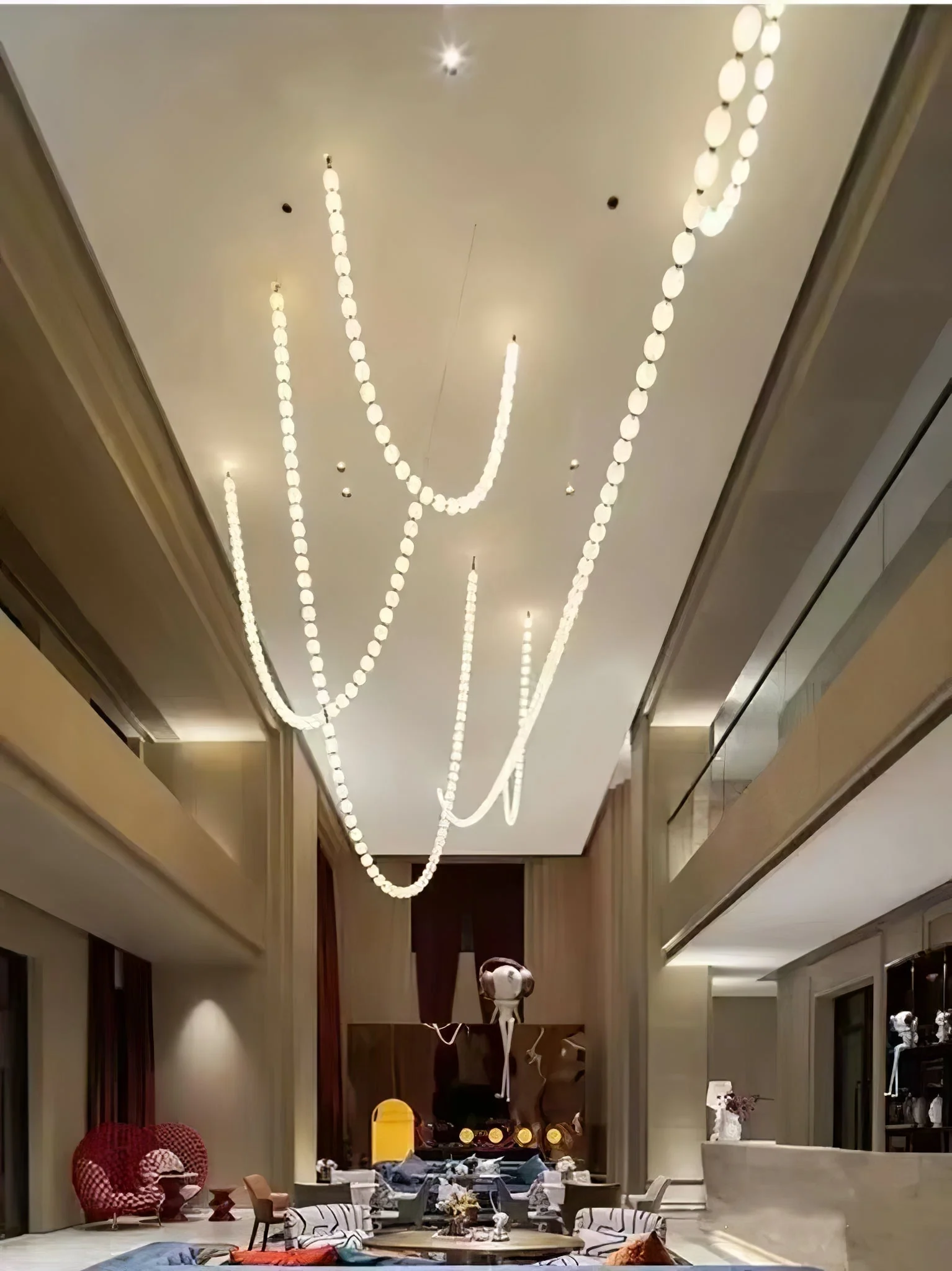 Halti Necklace Acrylic Chandelier - Image 40