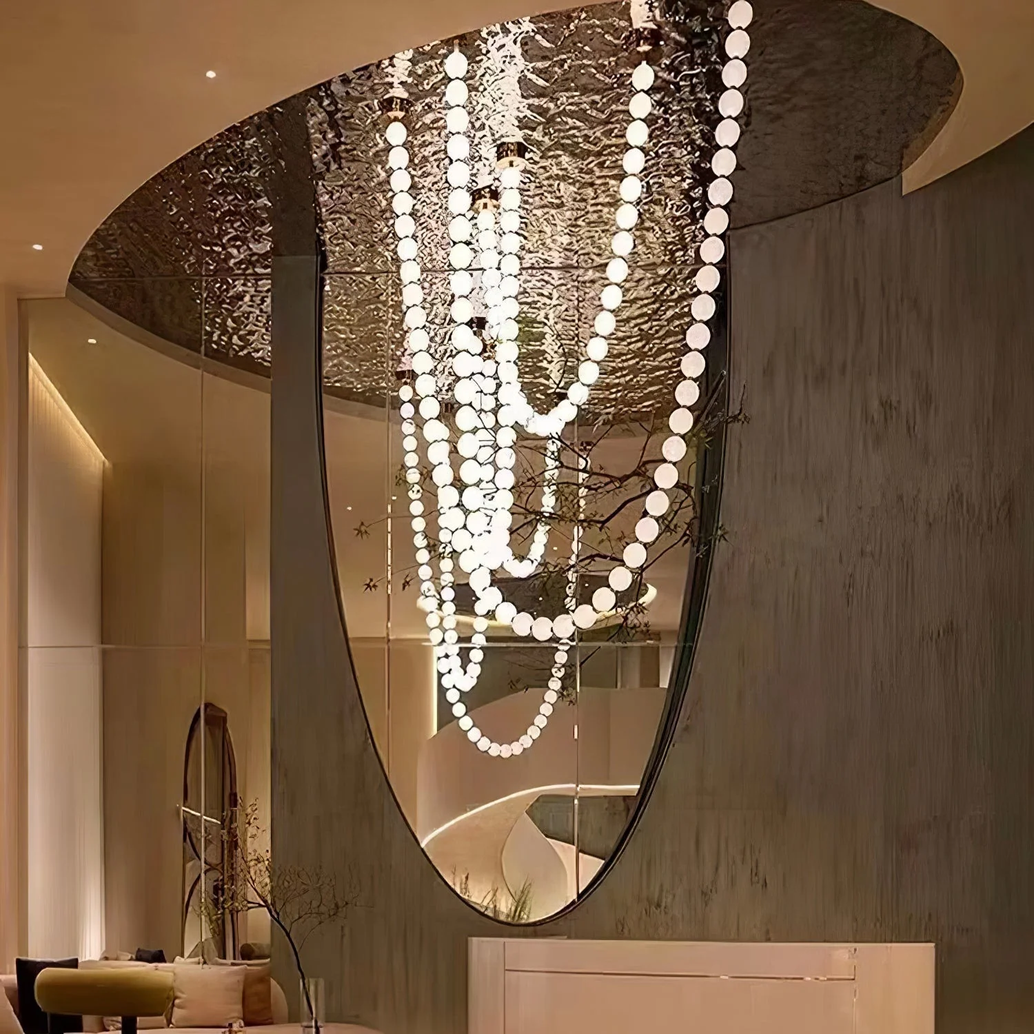Halti Necklace Acrylic Chandelier - Image 45