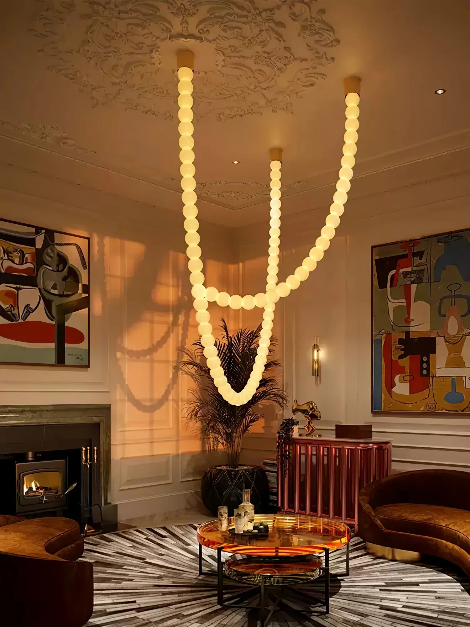 Halti Necklace Acrylic Chandelier - Image 47