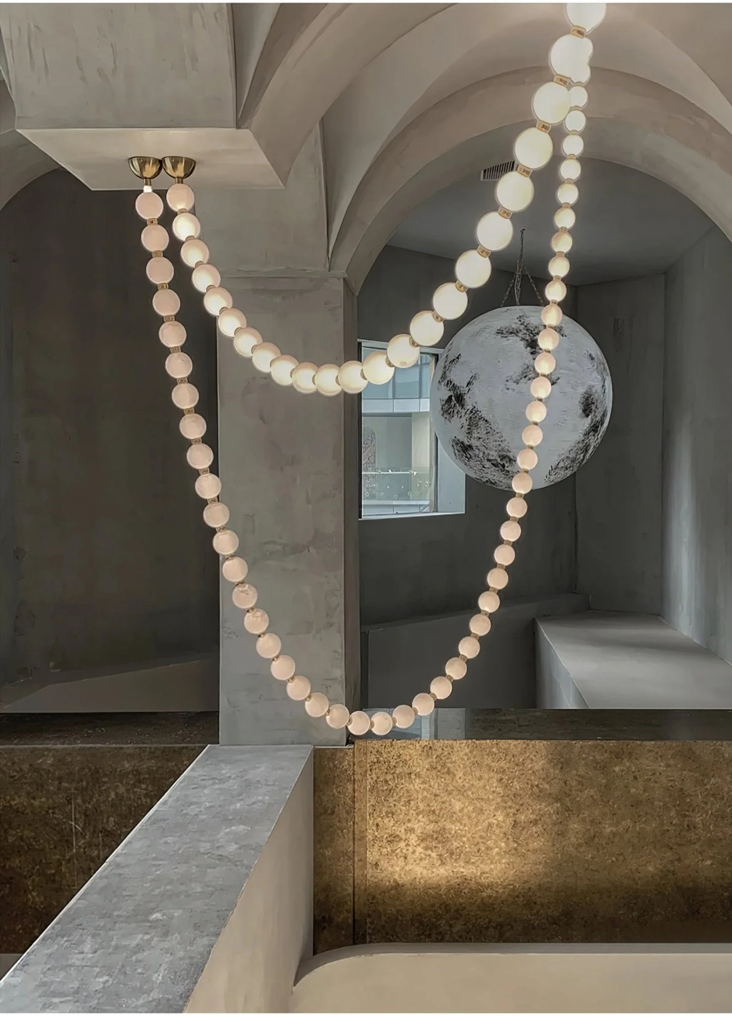 Halti Necklace Acrylic Chandelier - Image 48