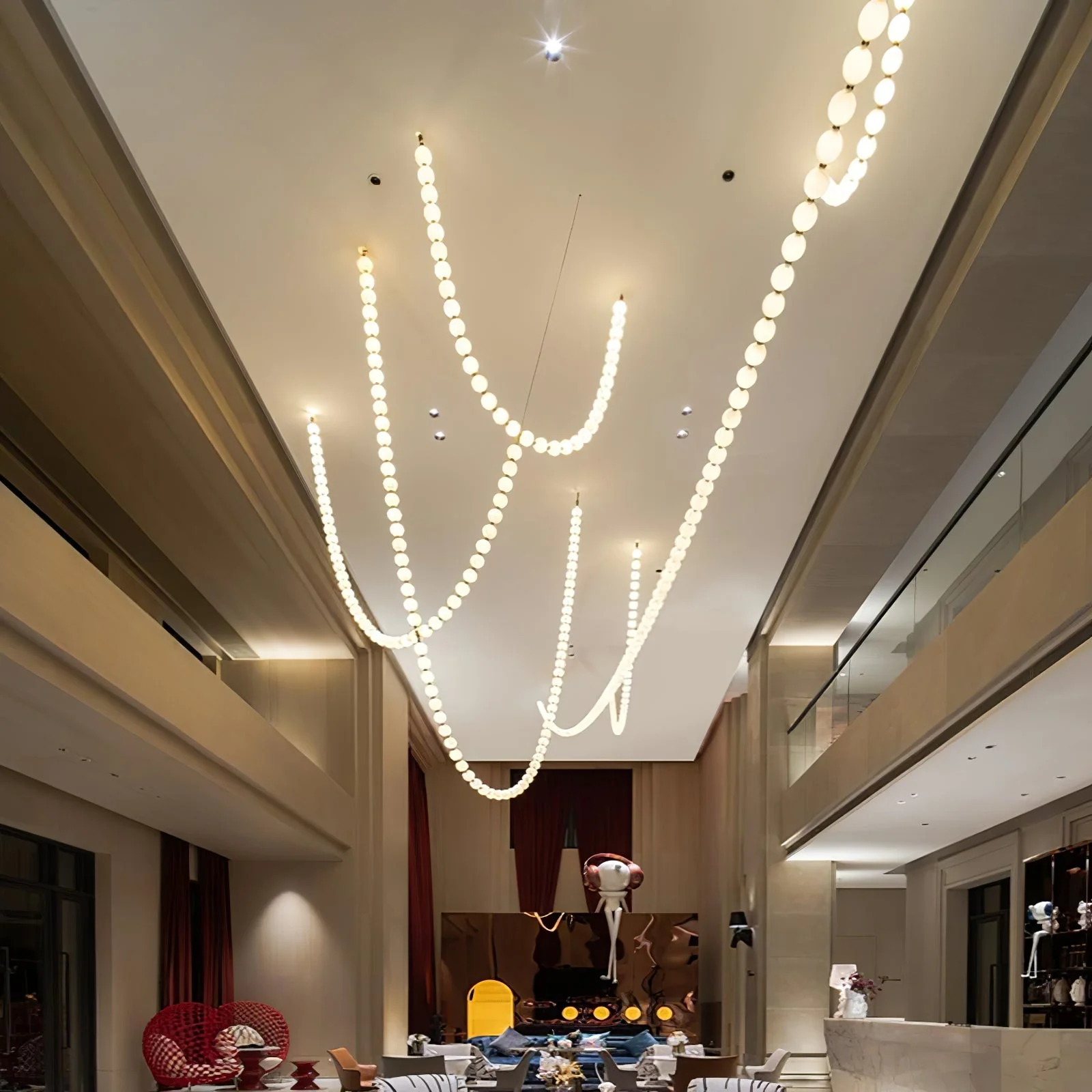 Halti Necklace Acrylic Chandelier - Image 49