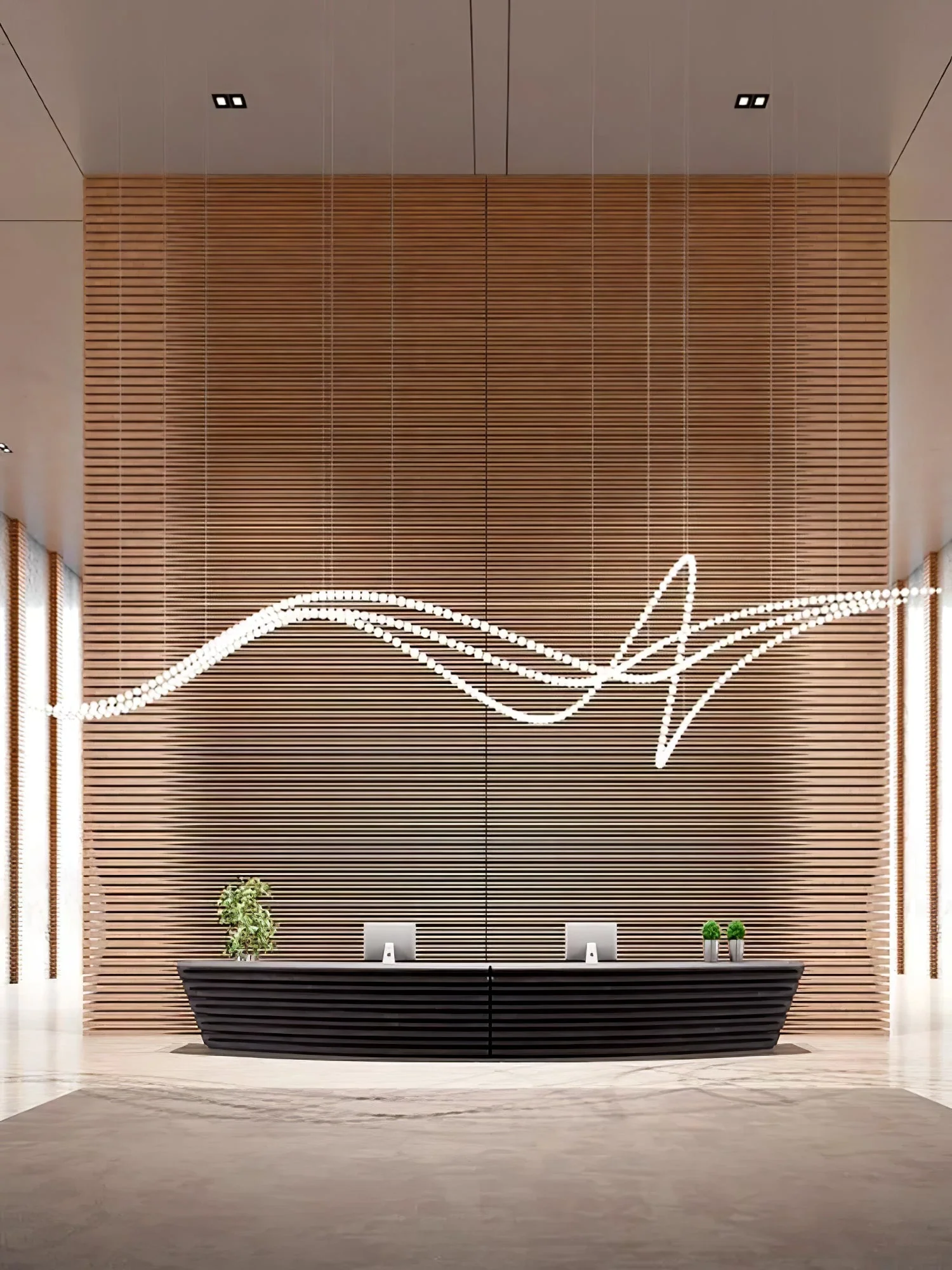 Halti Necklace Acrylic Chandelier - Image 7