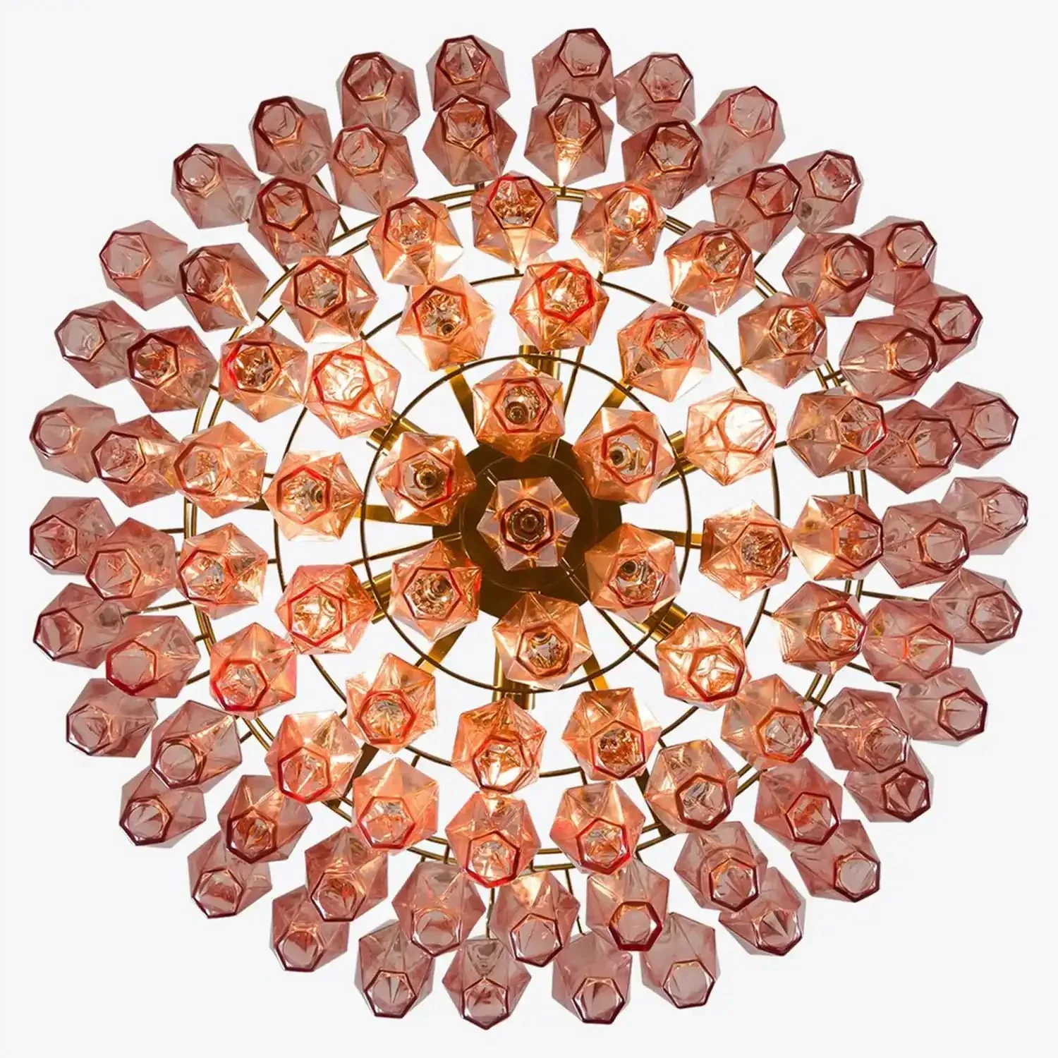 Hand Blown Tier Glass Large Murano Chandelier 24"31"40" - Image 13