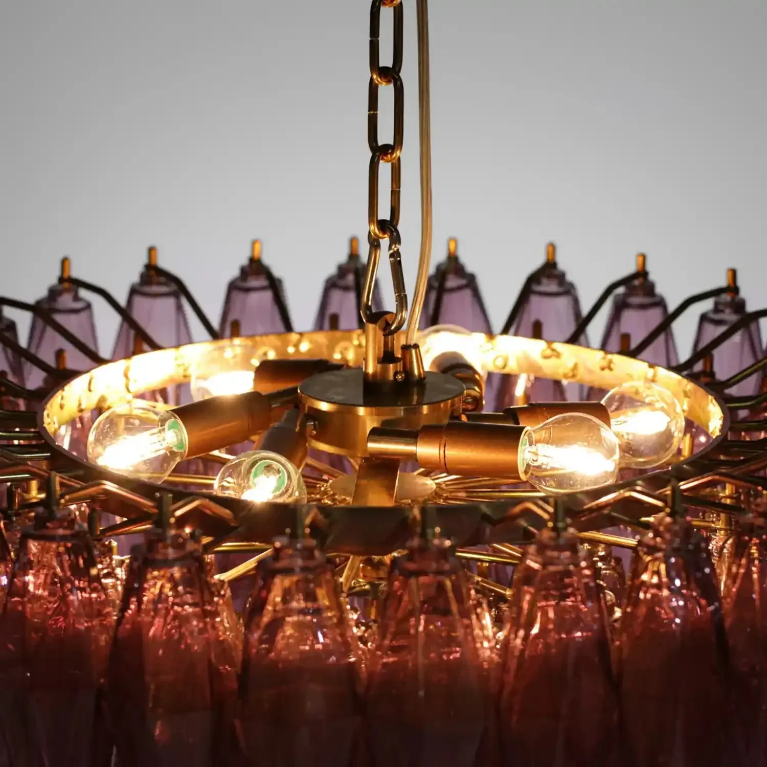 Hand Blown Tier Glass Large Murano Chandelier 24"31"40" - Image 14