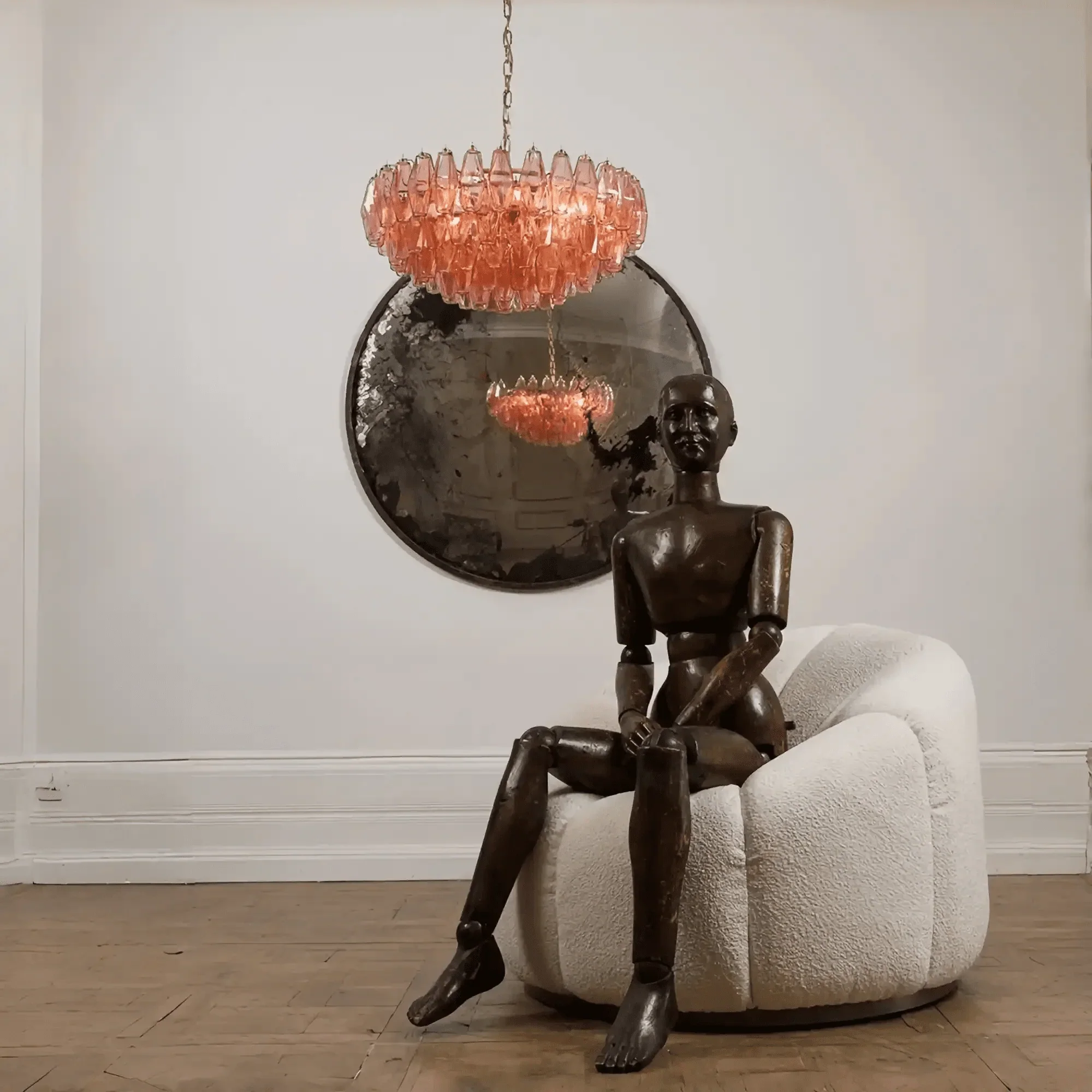 Hand Blown Tier Glass Large Murano Chandelier 24"31"40" - Image 17