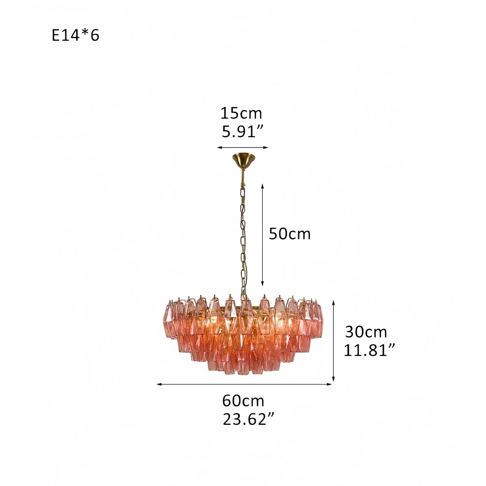 Hand Blown Tier Glass Large Murano Chandelier 24"31"40" - Image 27