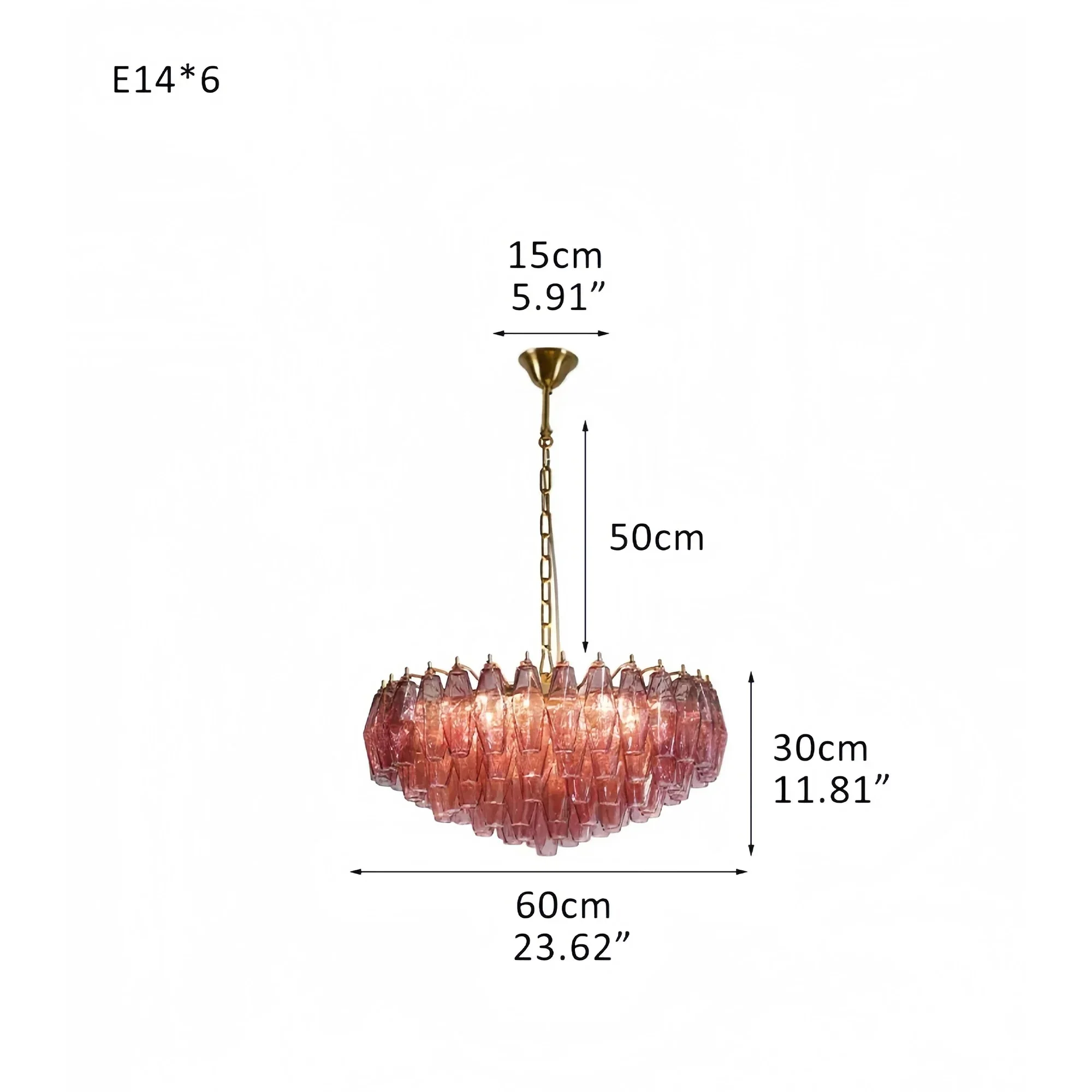 Hand Blown Tier Glass Large Murano Chandelier 24"31"40" - Image 30