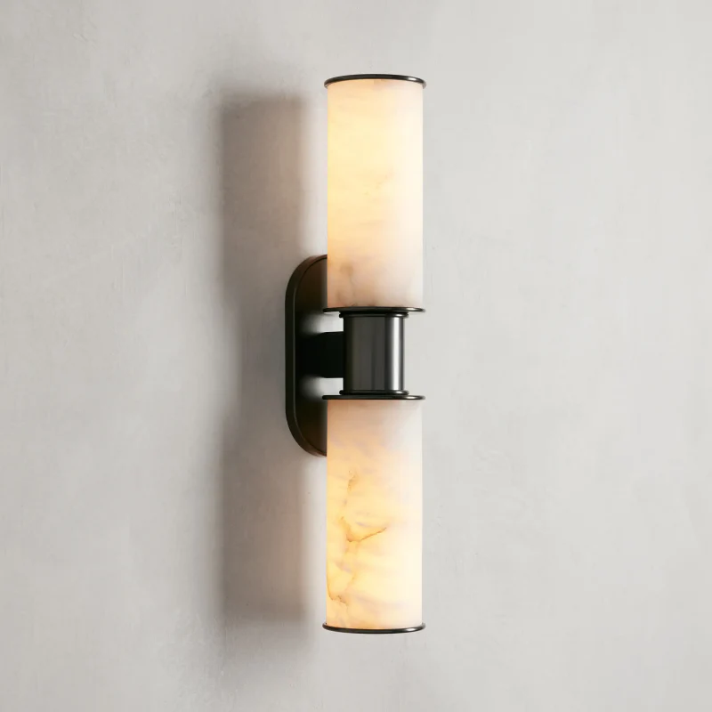 Harlin 2-Light Wall Sconce in Alabaster - Image 10