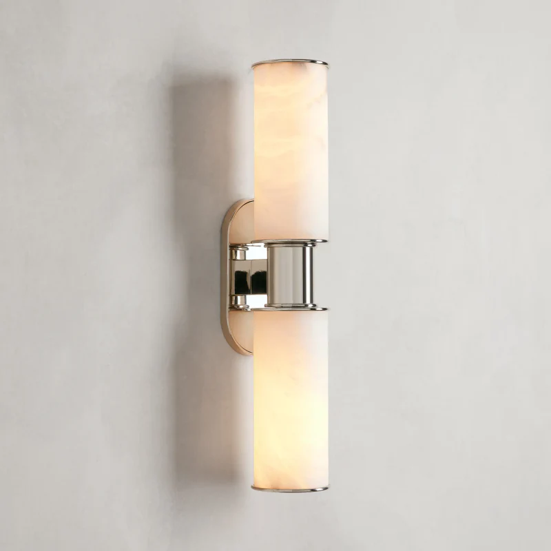 Harlin 2-Light Wall Sconce in Alabaster - Image 12