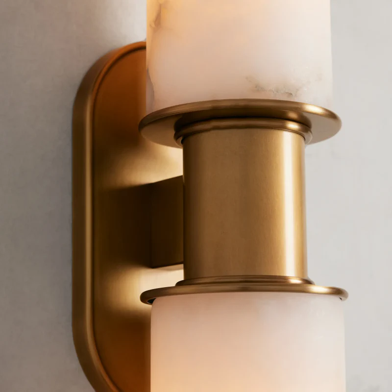 Harlin 2-Light Wall Sconce in Alabaster - Image 4