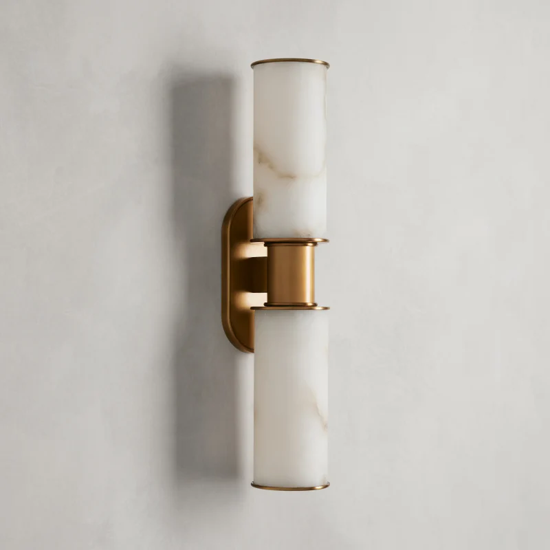Harlin 2-Light Wall Sconce in Alabaster - Image 5
