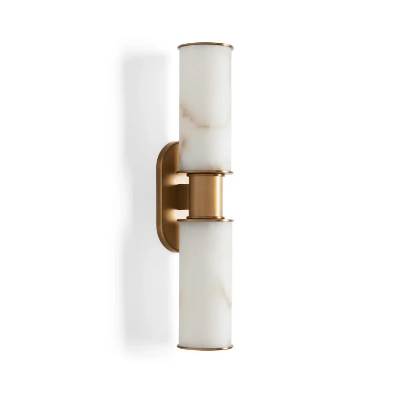 Harlin 2-Light Wall Sconce in Alabaster - Image 8