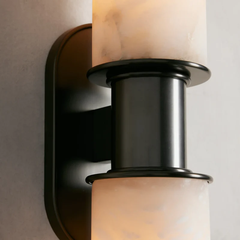 Harlin 2-Light Wall Sconce in Alabaster - Image 9