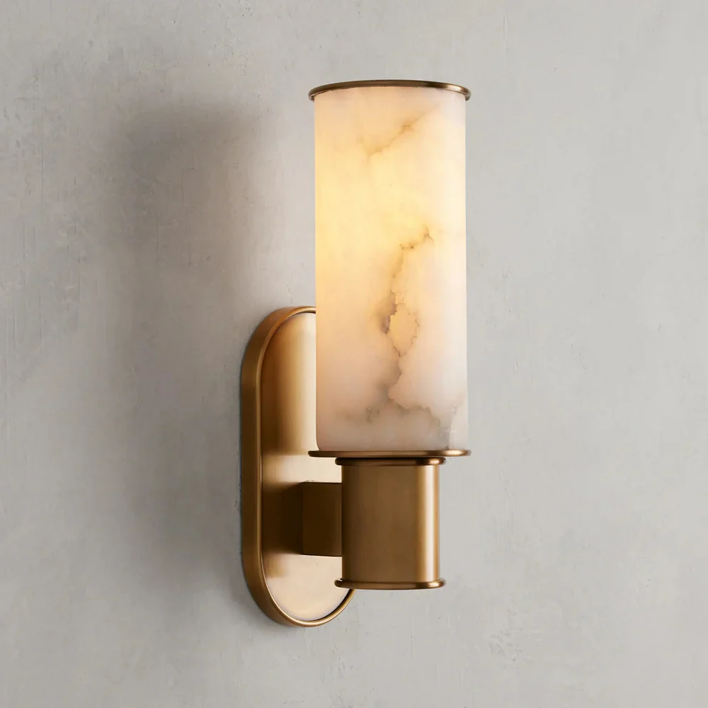 Harlin Alabaster Wall Sconce - Image 8