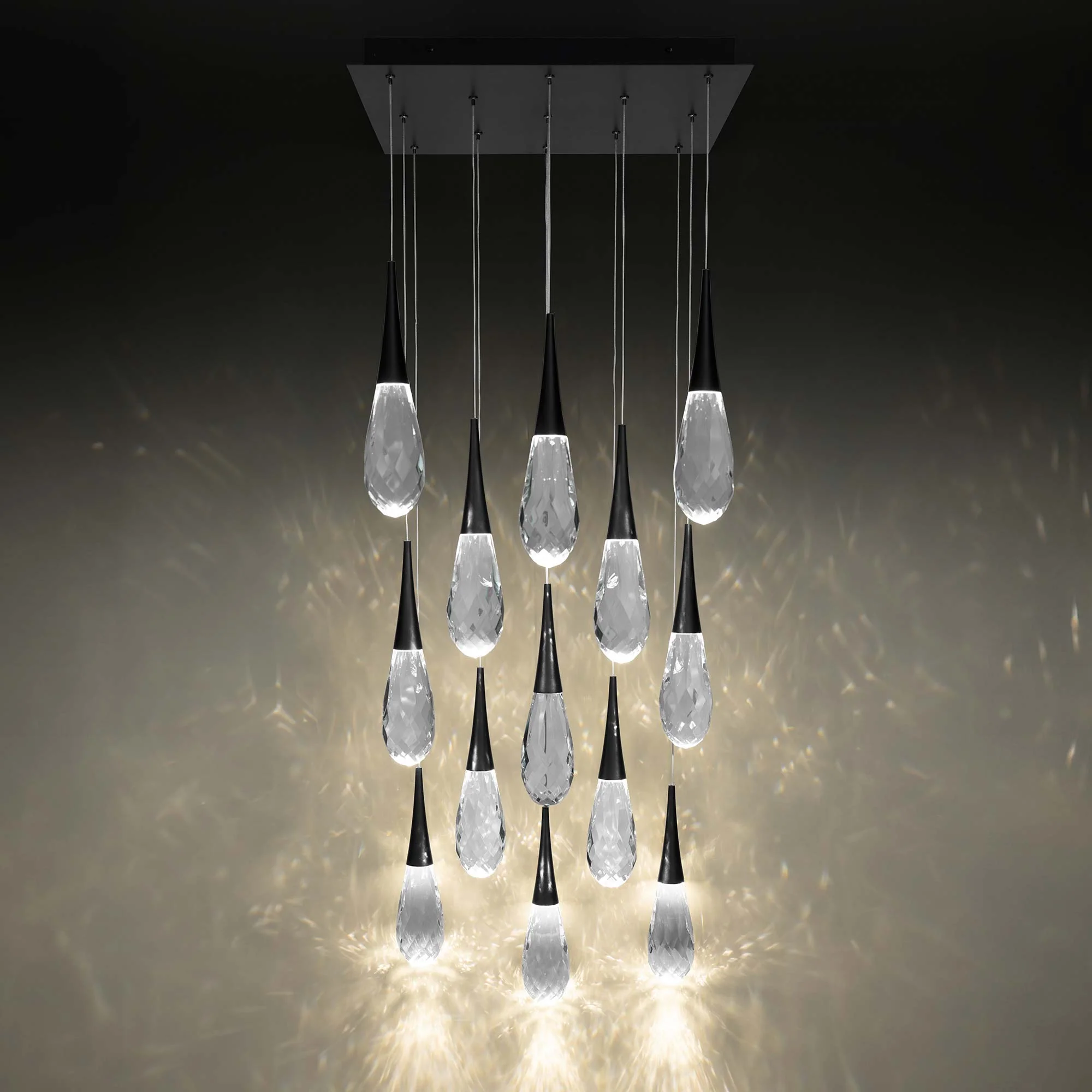 Hibiscus Square LED Multi Pendant Light - Image 2