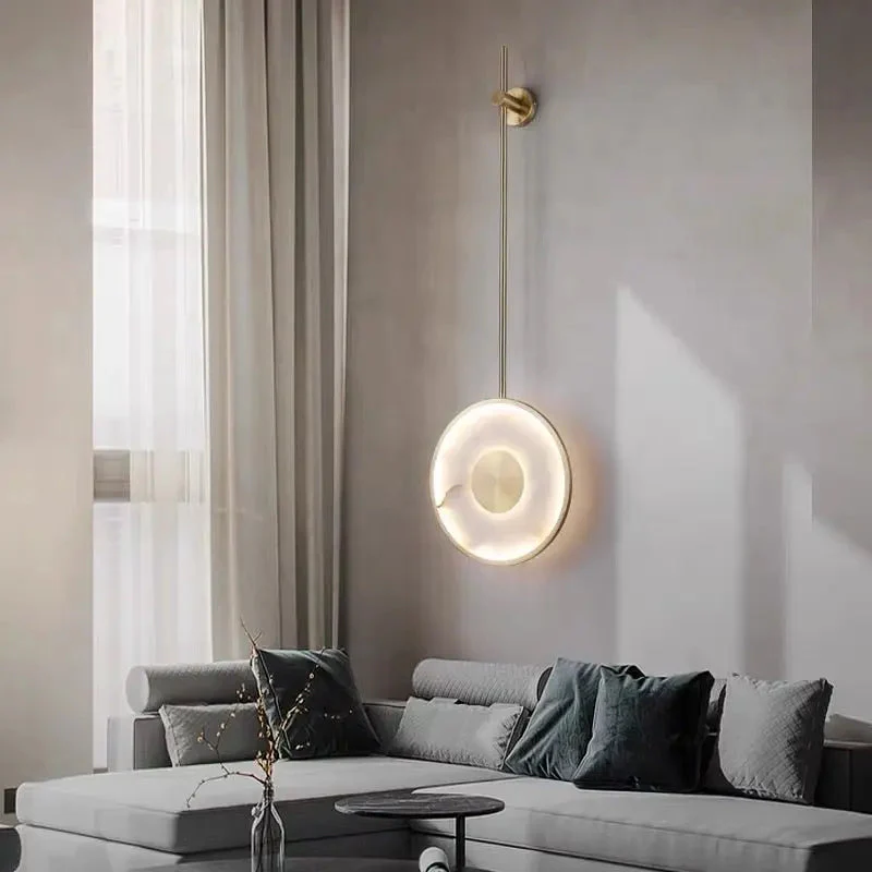 Icarus Alabaster Bedside Wall Mounted Lamps - Image 2