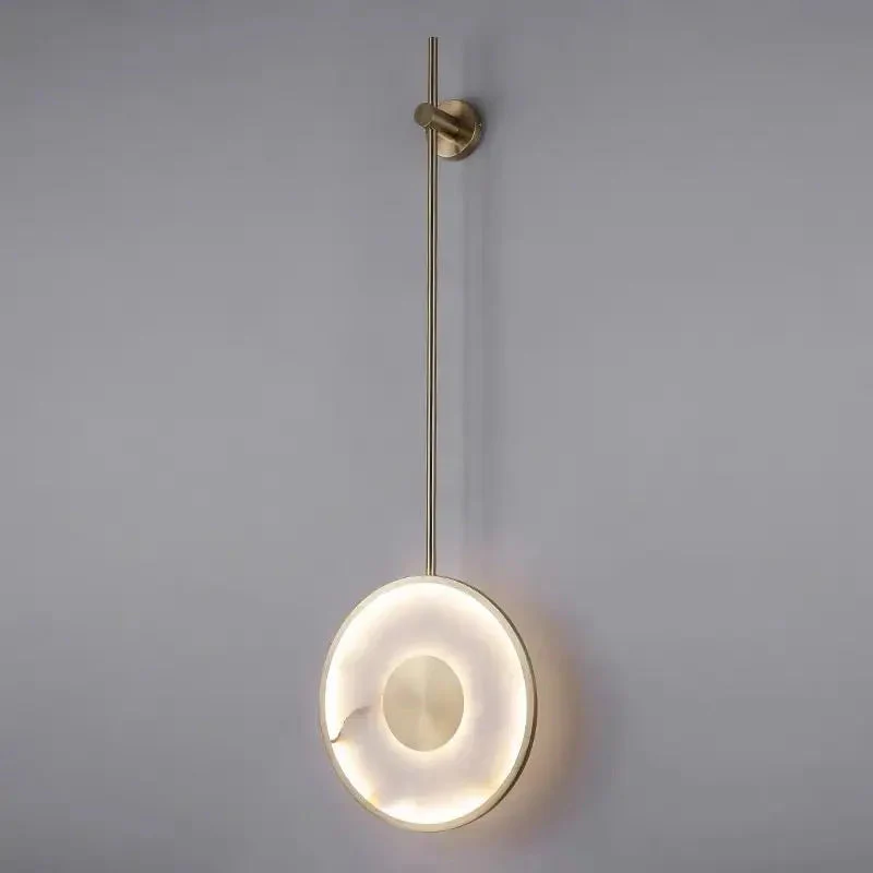 Icarus Alabaster Bedside Wall Mounted Lamps - Image 3