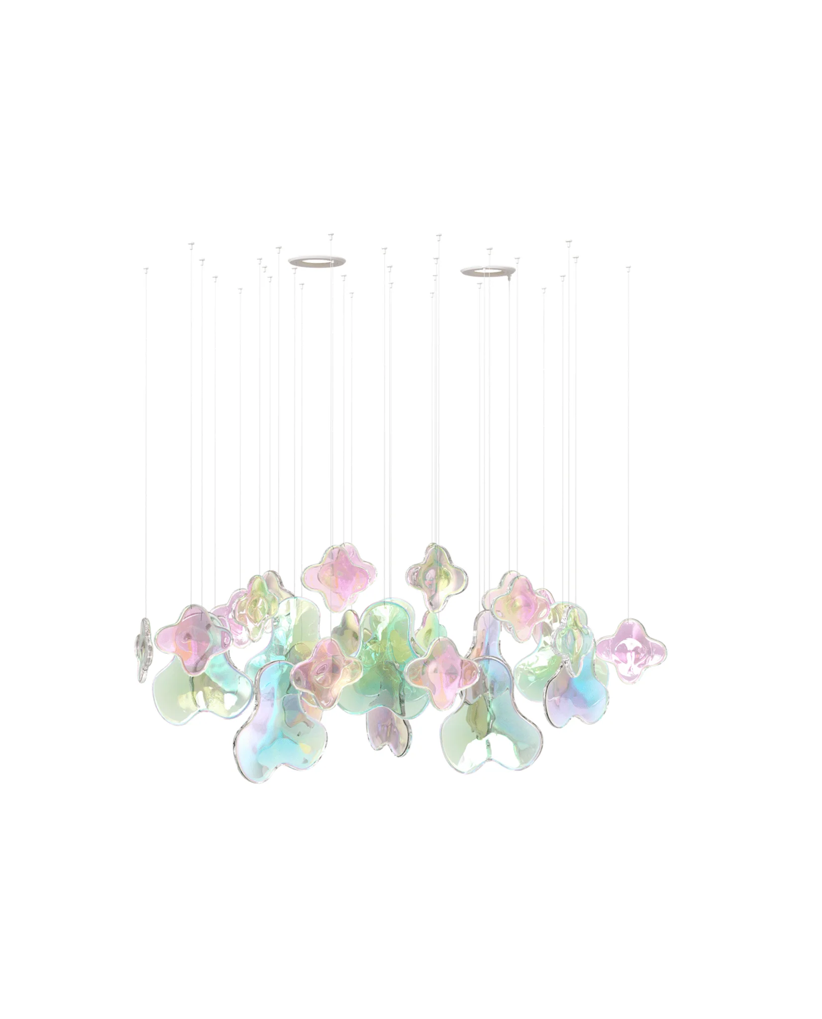 Galaxy Iris Iridescent Blossom Chandelier - Image 10