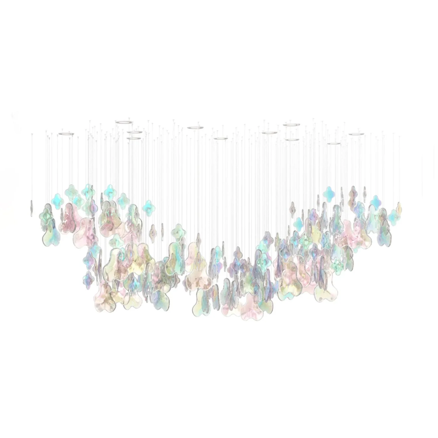 Galaxy Iris Iridescent Blossom Chandelier - Image 14