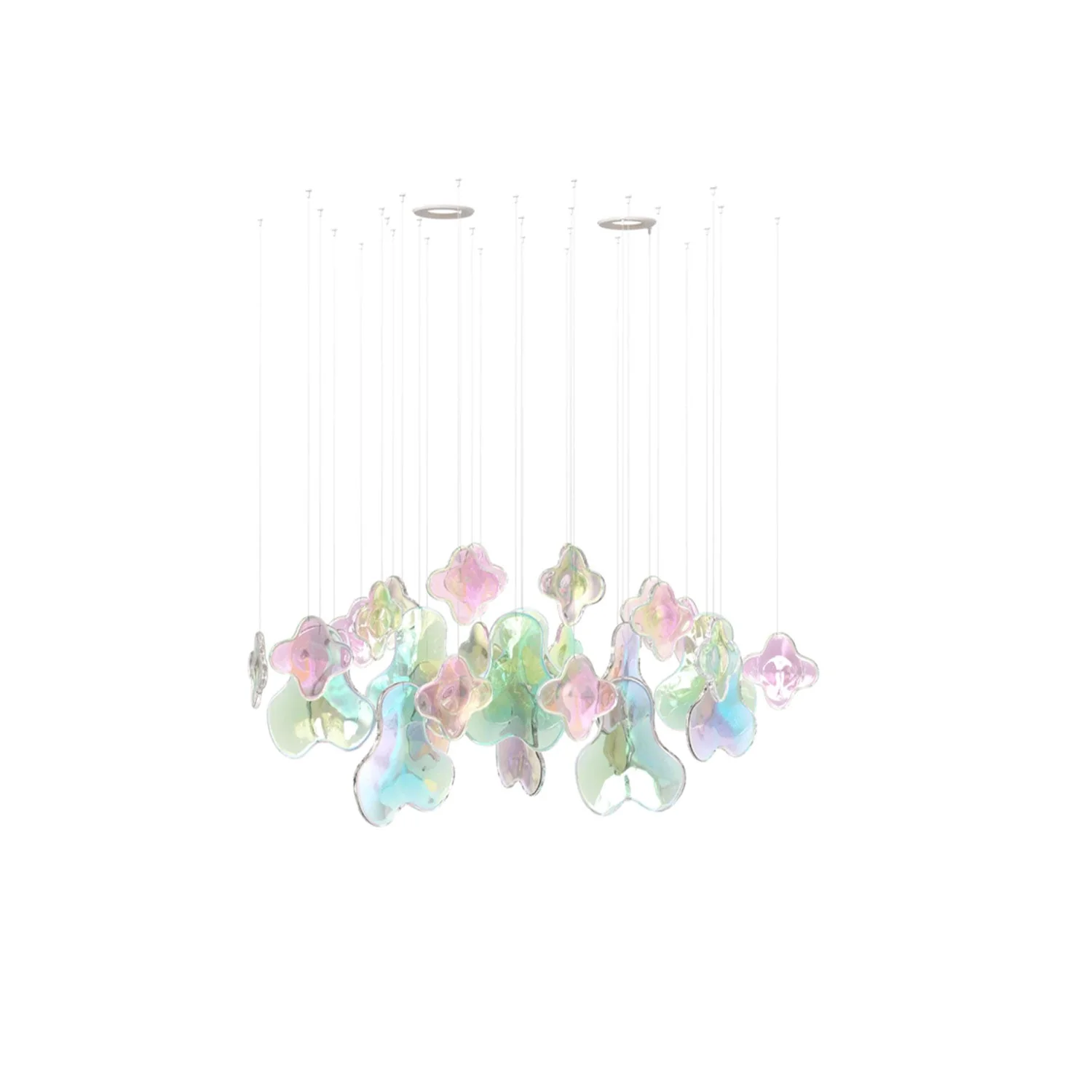 Galaxy Iris Iridescent Blossom Chandelier - Image 15