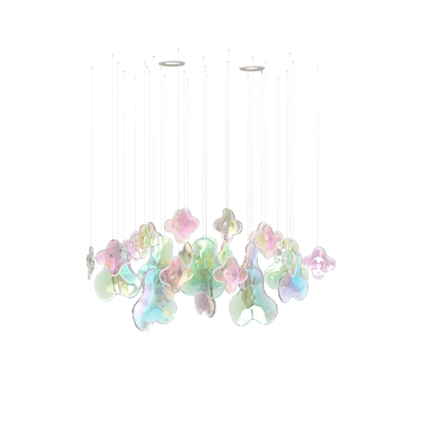 Galaxy Iris Iridescent Blossom Chandelier - Image 17