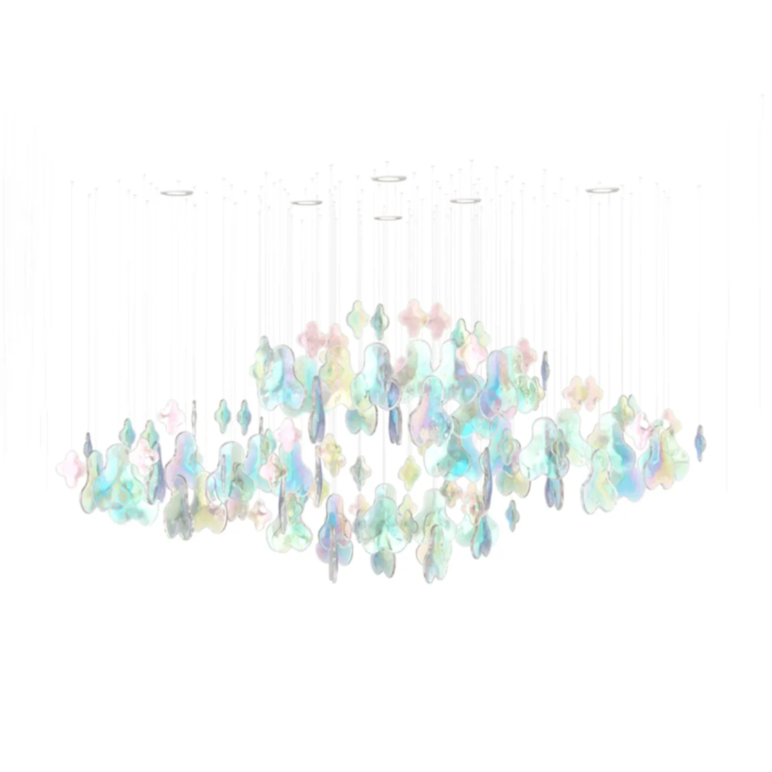 Galaxy Iris Iridescent Blossom Chandelier - Image 18