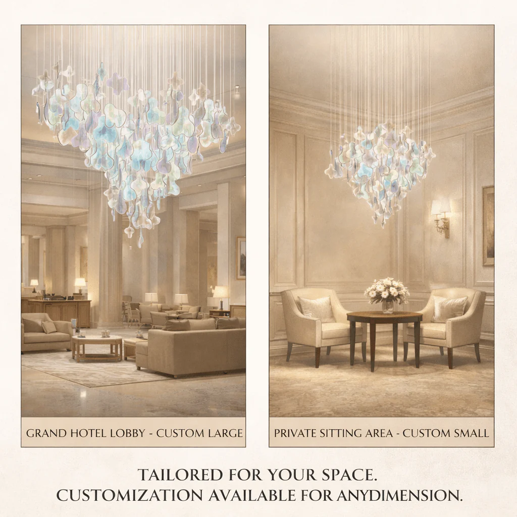 Galaxy Iris Iridescent Blossom Chandelier - Image 19