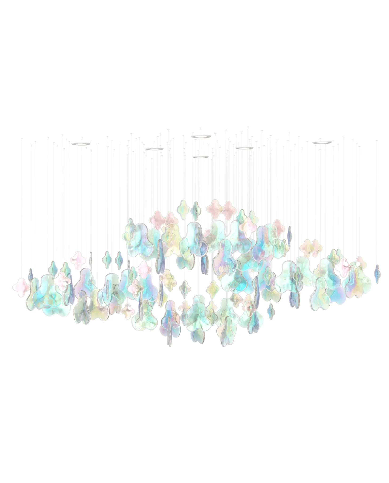 Galaxy Iris Iridescent Blossom Chandelier - Image 6