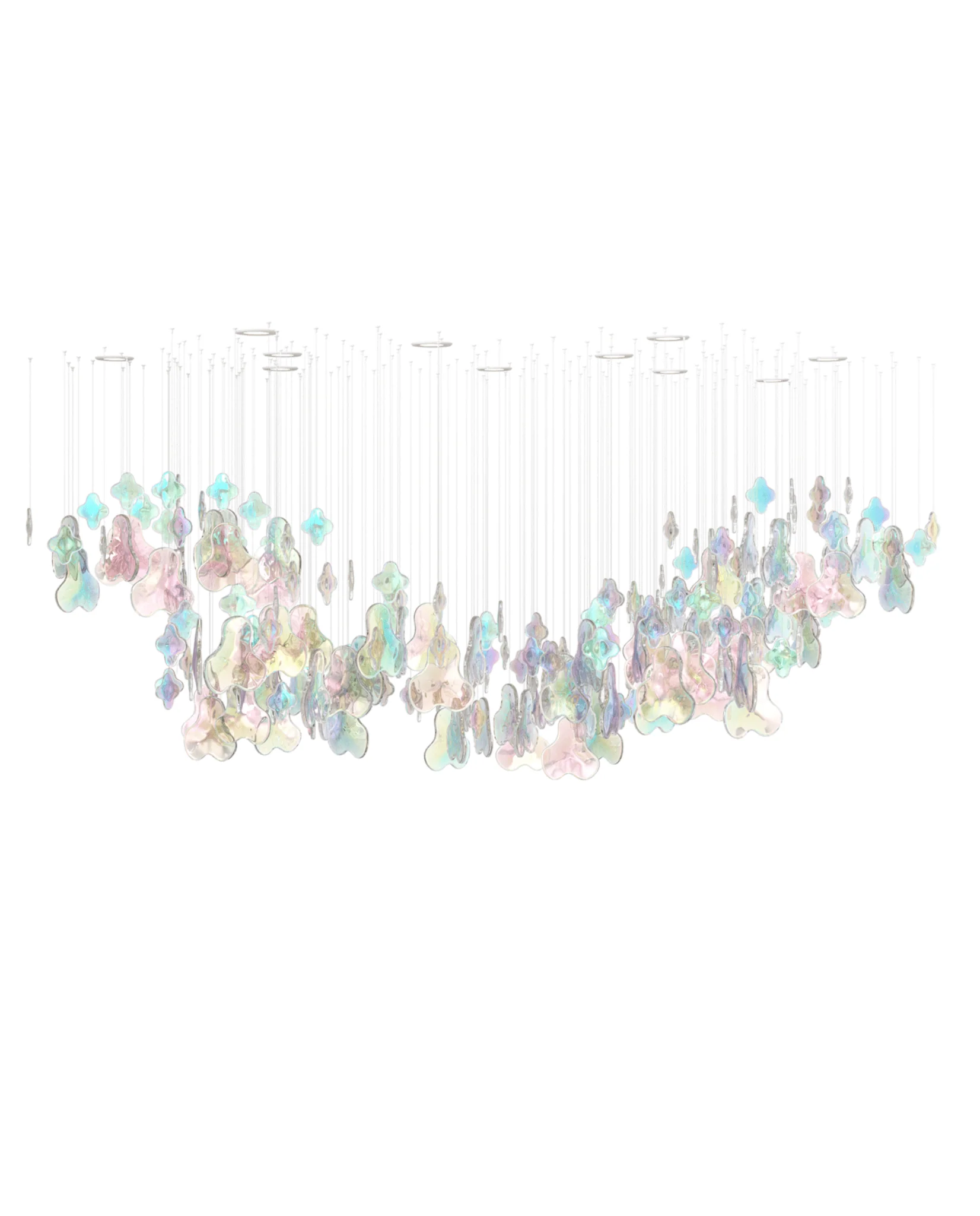 Galaxy Iris Iridescent Blossom Chandelier - Image 7