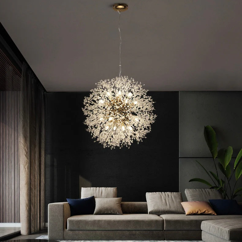 Dandelion Chandelier Sputnik Sphere In Firework Shape Modern Ceiling Light - Image 2