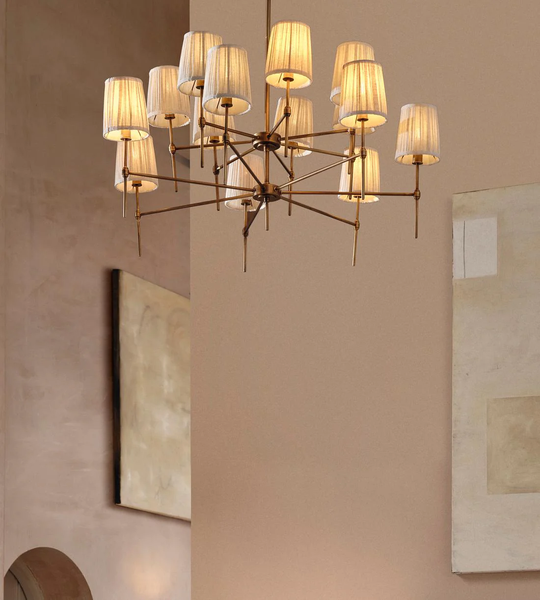 Isobella Chandelier, Antiqued Brass, Large - Image 2