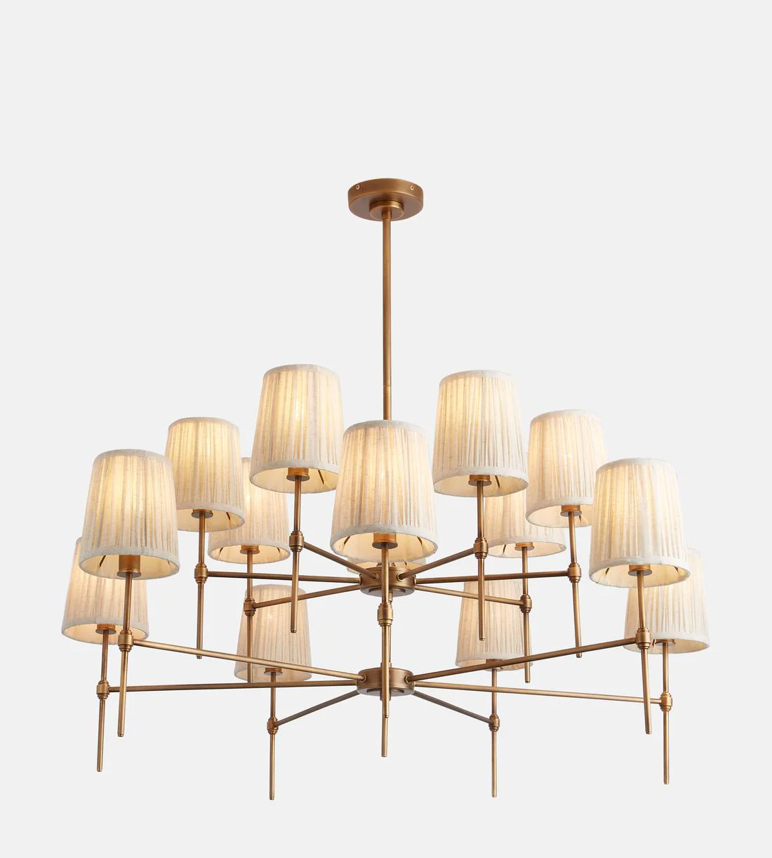 Isobella Chandelier, Antiqued Brass, Large - Image 4