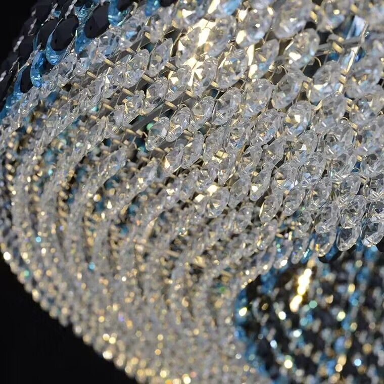 Italian Modern Light Luxury Round Crystal Chandelier Decorative Light Fixture for Living Room/Dining Room - Image 10