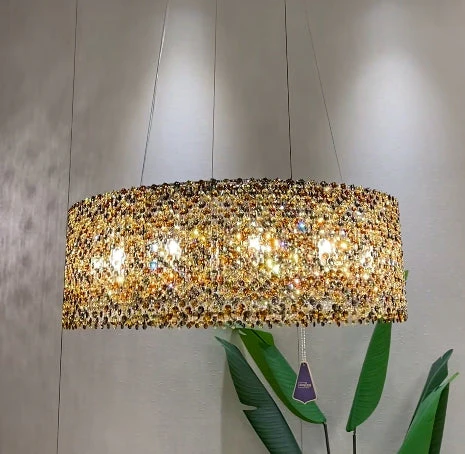 Italian Modern Light Luxury Round Crystal Chandelier Decorative Light Fixture for Living Room/Dining Room - Image 13