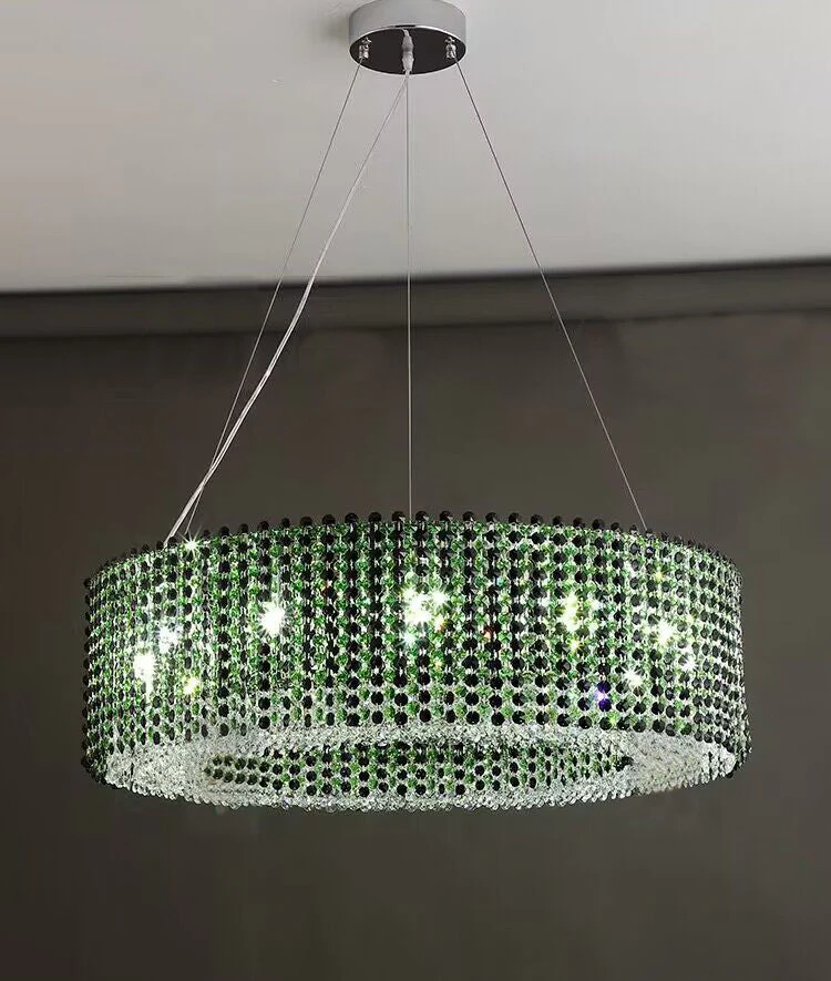 Italian Modern Light Luxury Round Crystal Chandelier Decorative Light Fixture for Living Room/Dining Room - Image 5